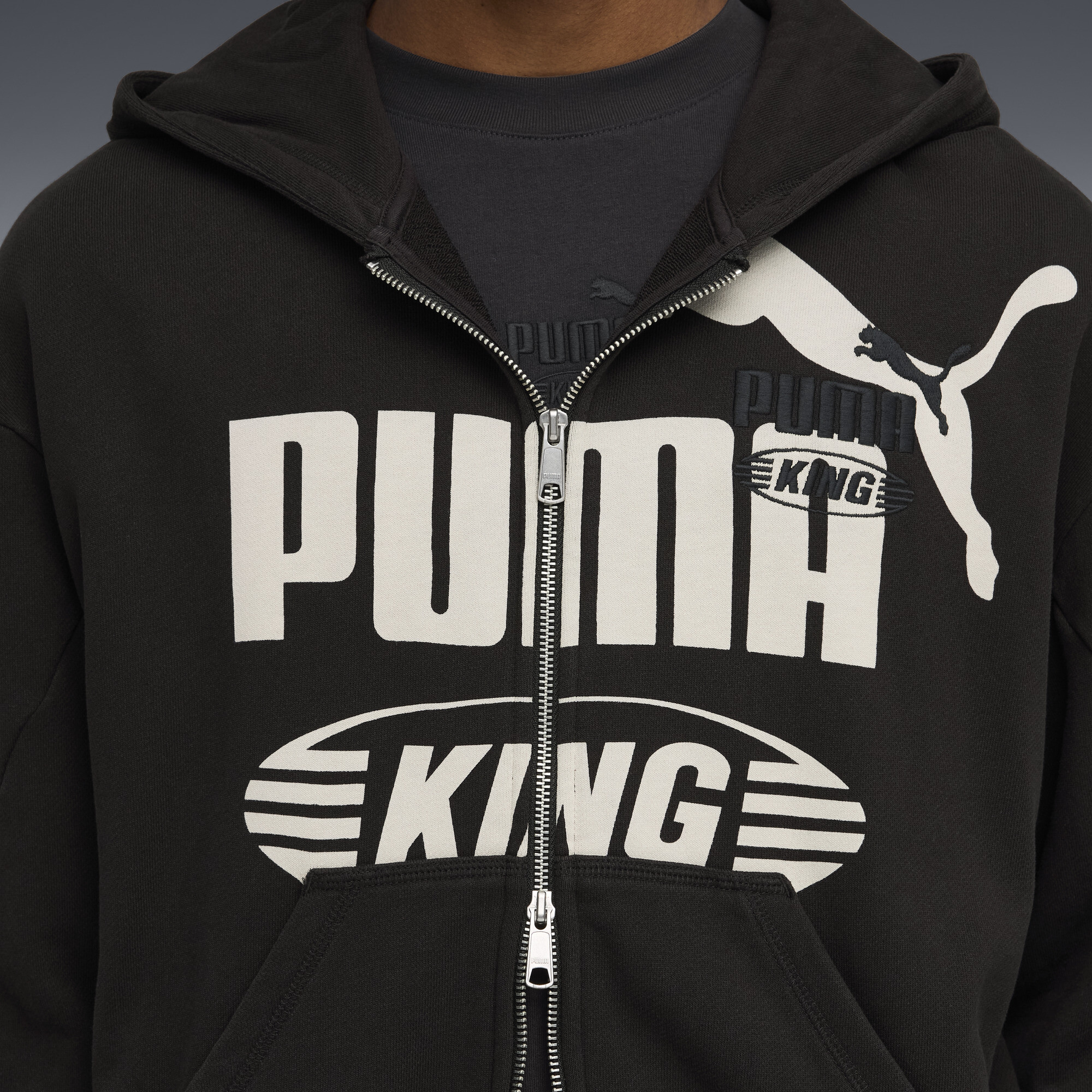 PUMA KING Sportstyle hoodie voor Heren, Zwart, Maat XXL thumbnail 2