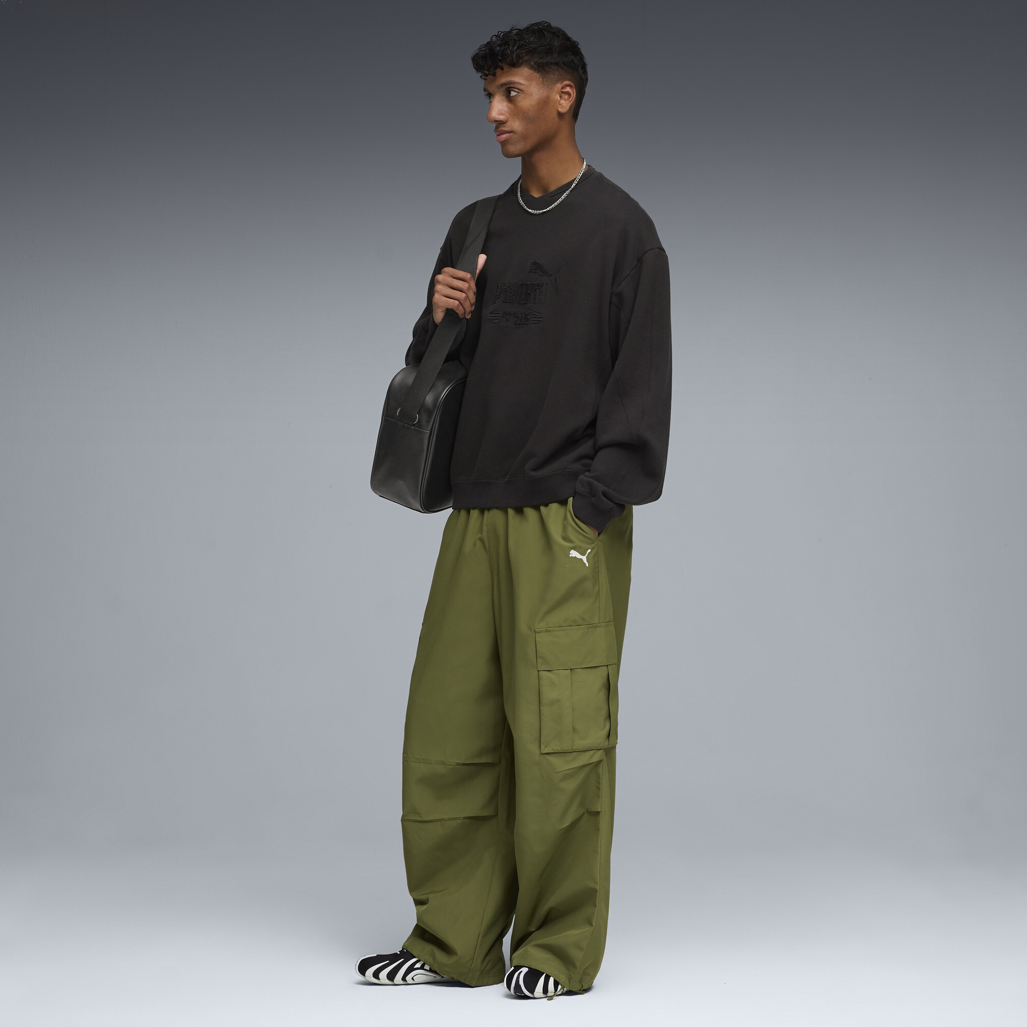 PUMA KING Sportstyle sweatshirt voor Heren, Zwart, Maat XS thumbnail 4