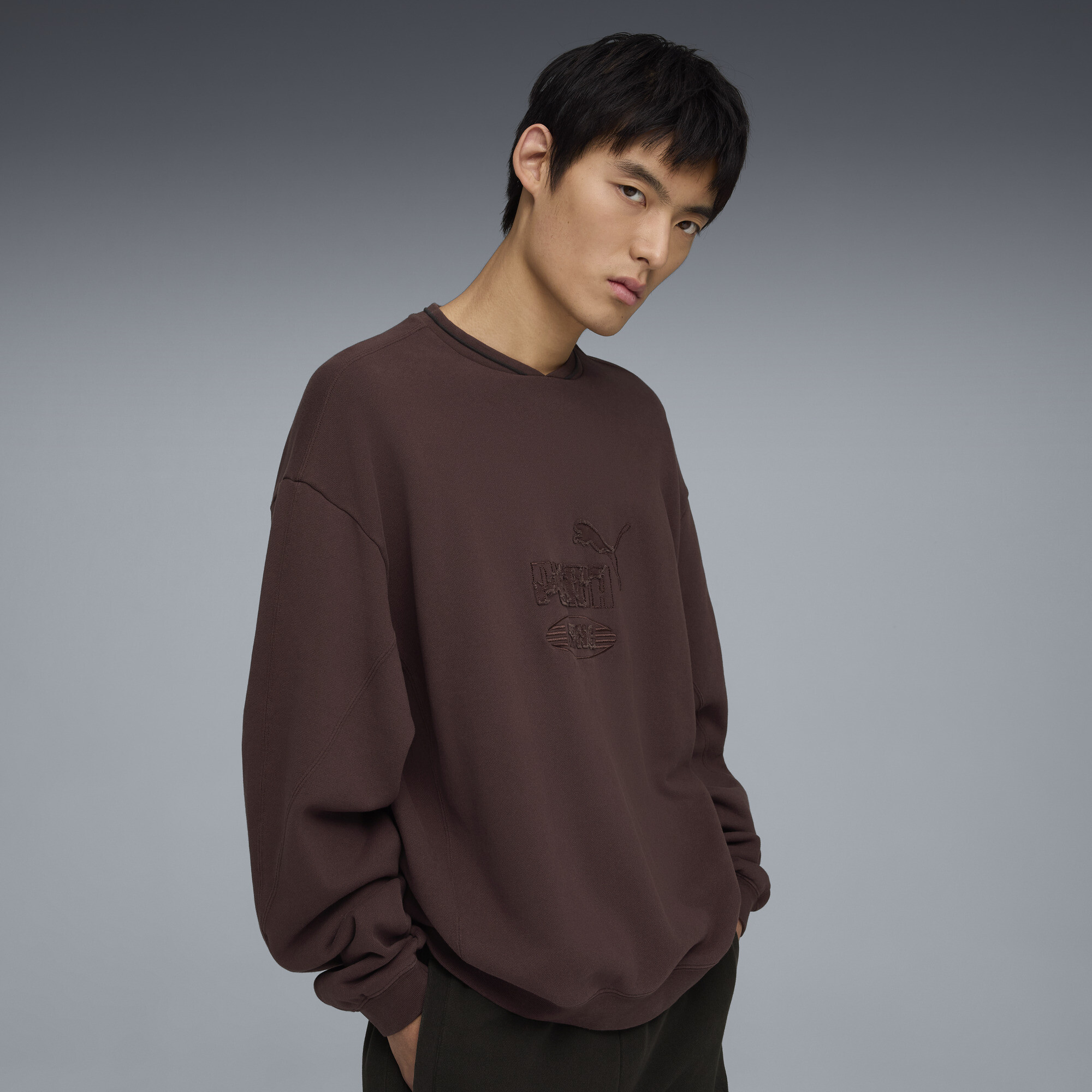 PUMA KING Sportstyle sweatshirt voor Heren, Bruin, Maat S thumbnail 6