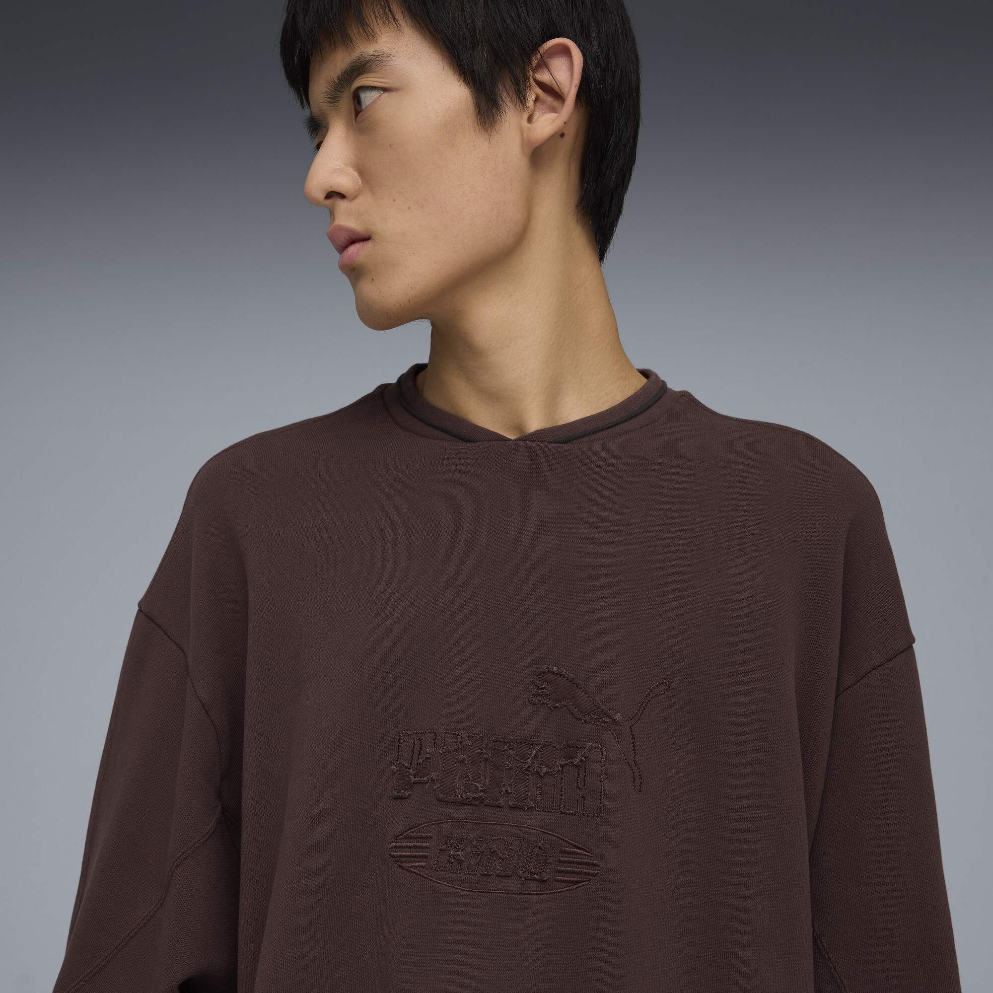 PUMA KING Sportstyle sweatshirt voor Heren, Bruin, Maat S thumbnail 5