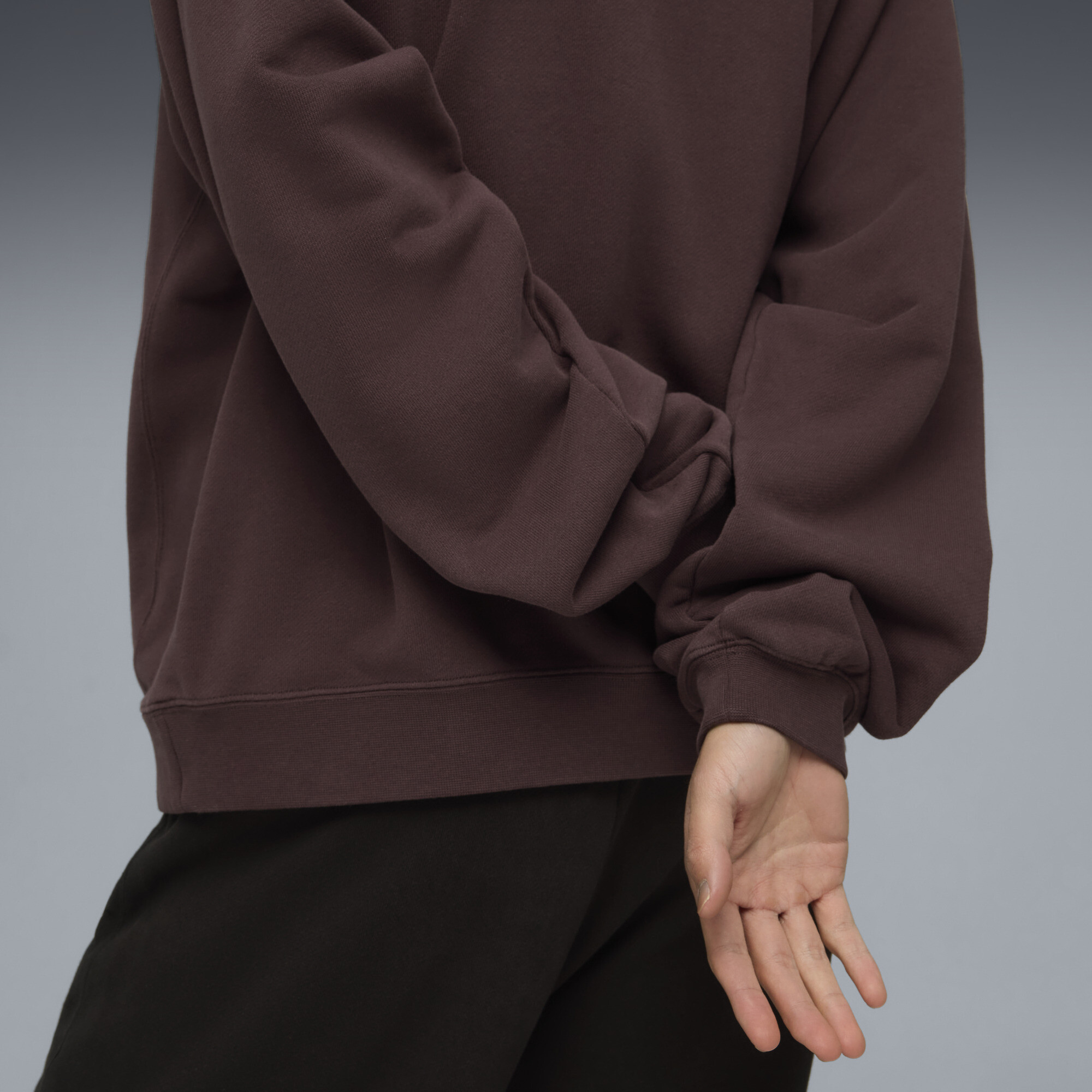 PUMA KING Sportstyle sweatshirt voor Heren, Bruin, Maat S thumbnail 2