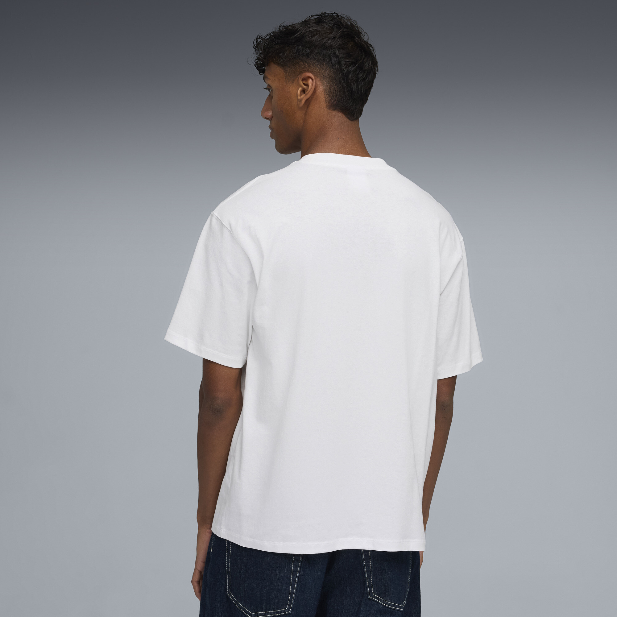 PUMA House of Graphics Casual T-shirt voor Heren, Wit, Maat XS thumbnail 5