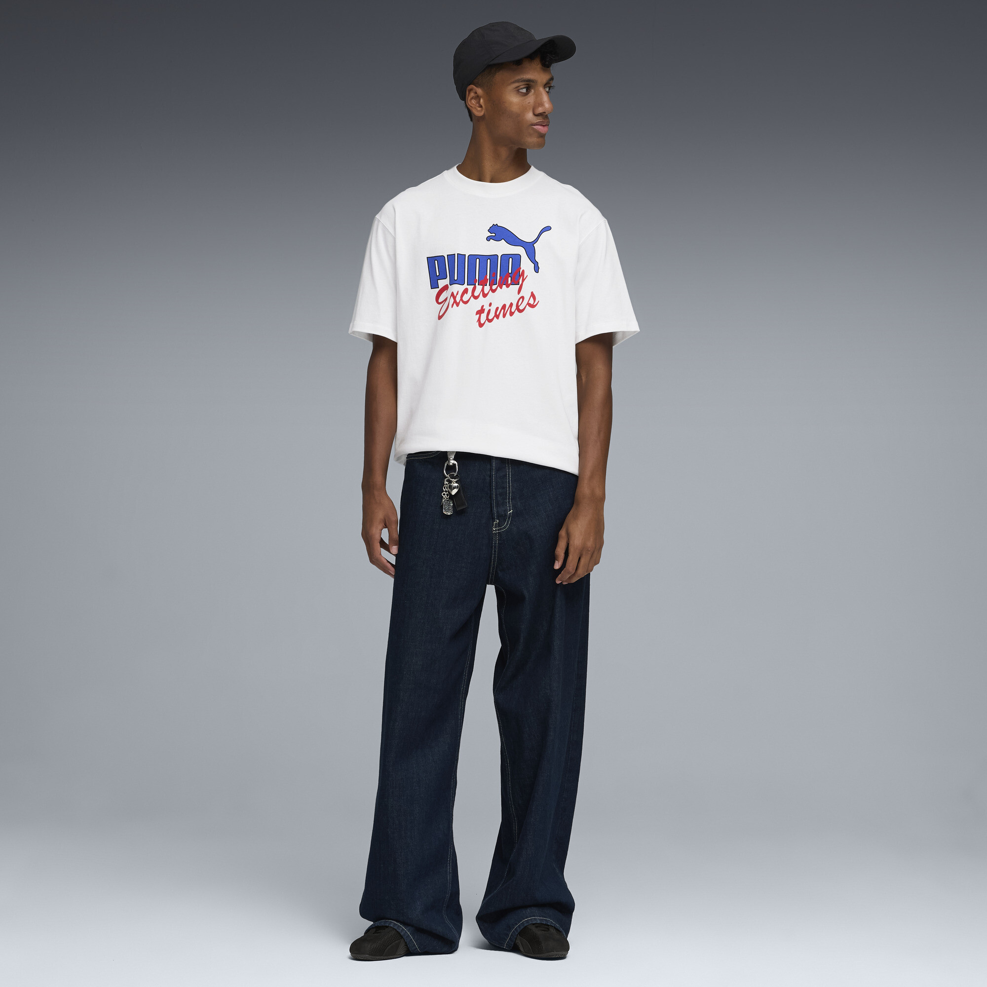 PUMA House of Graphics Casual T-shirt voor Heren, Wit, Maat XS thumbnail 4