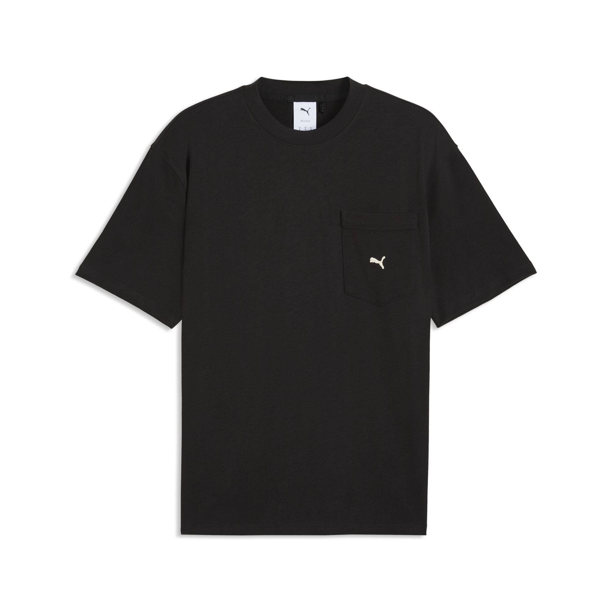 PUMA Select Essentials T-shirt met zak voor Heren, Zwart, Maat M