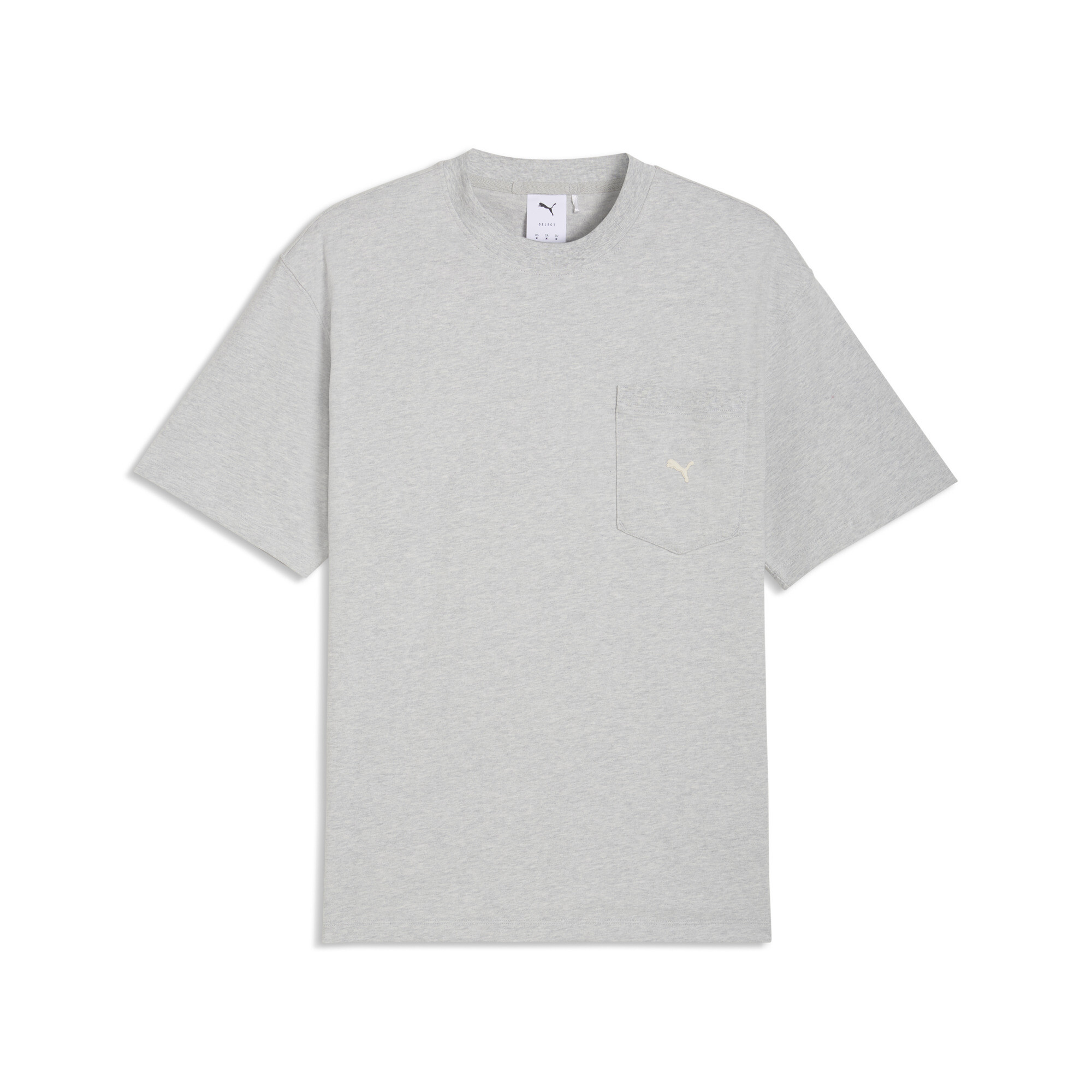 PUMA Select Essentials T-shirt met zak voor Heren, Grijs, Maat XS