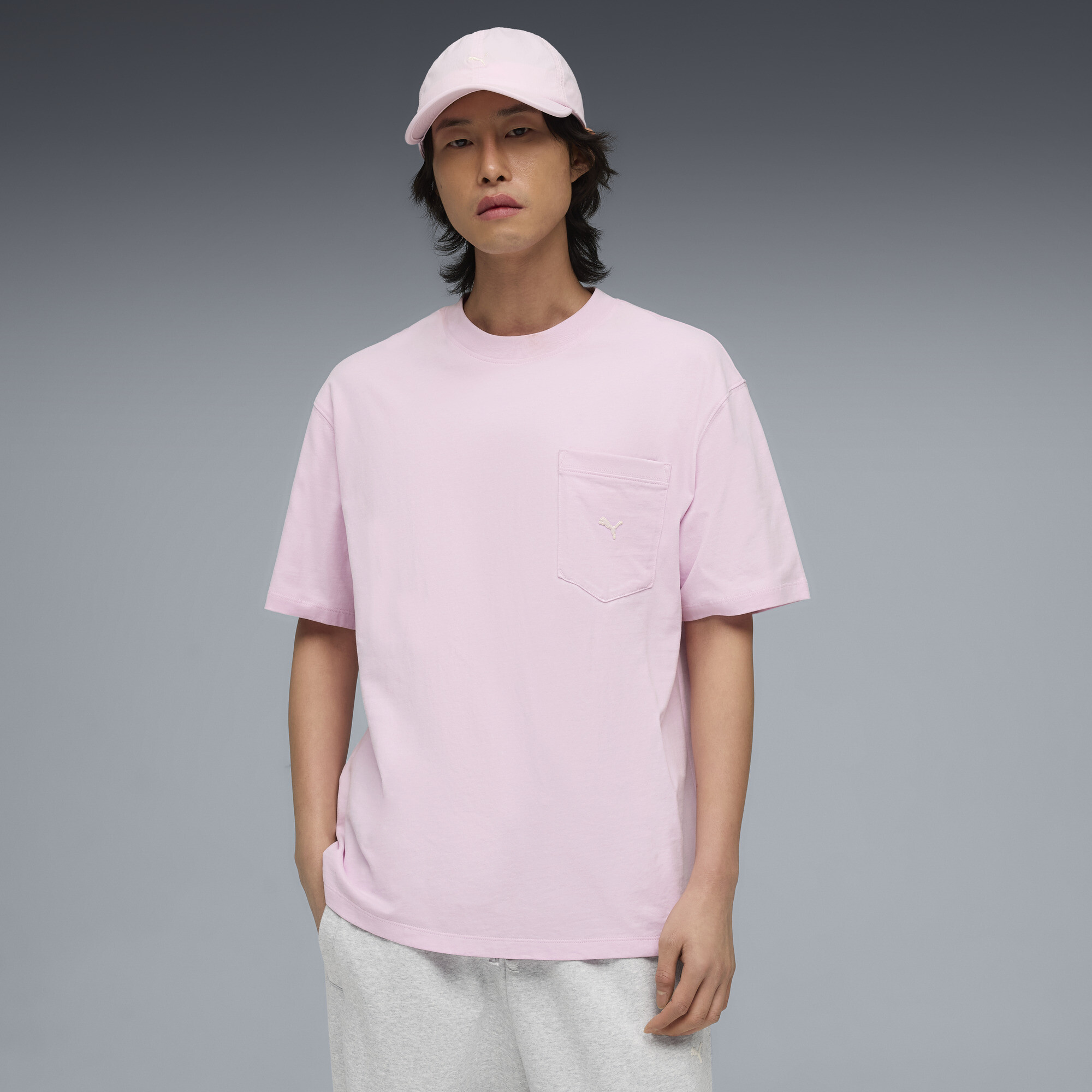 PUMA Select Essentials T-shirt met zak voor Heren, Roze, Maat XXL thumbnail 4