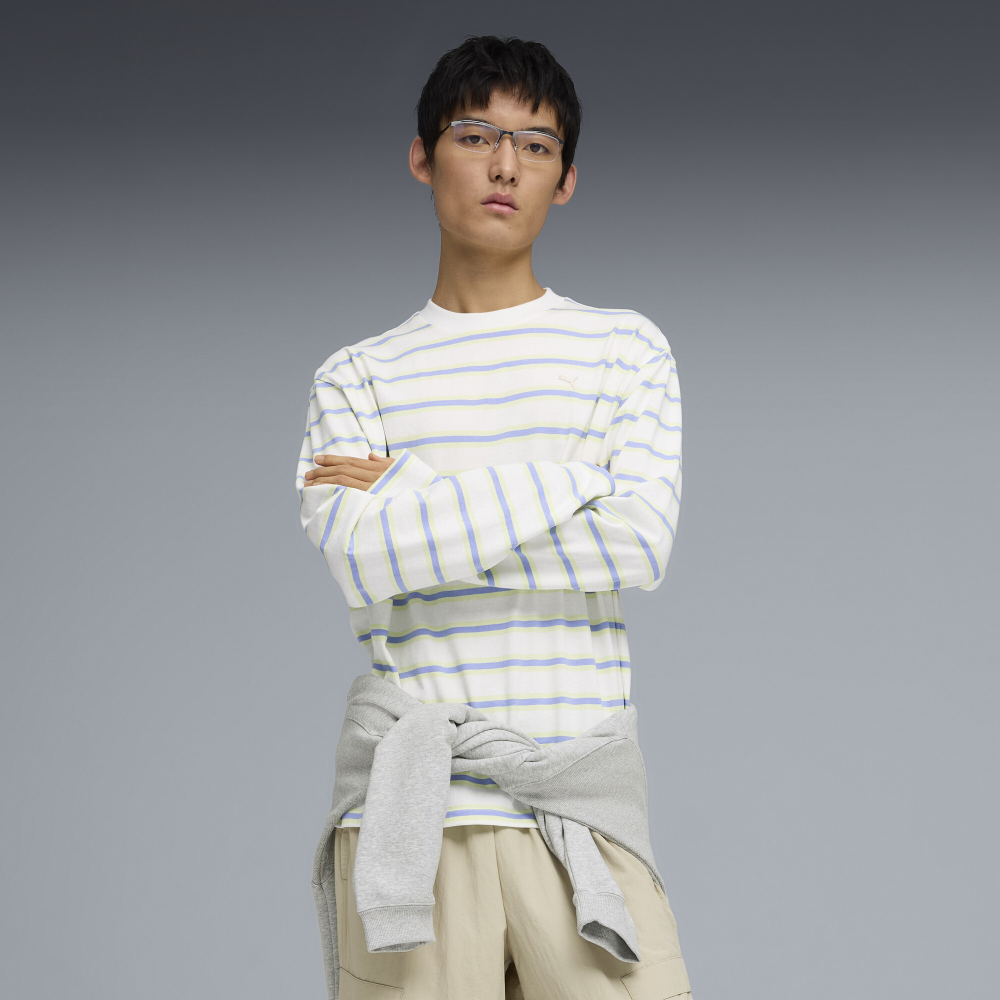 PUMA Select Essentials T-shirt met lange mouwen voor Heren, Wit, Maat M thumbnail 4