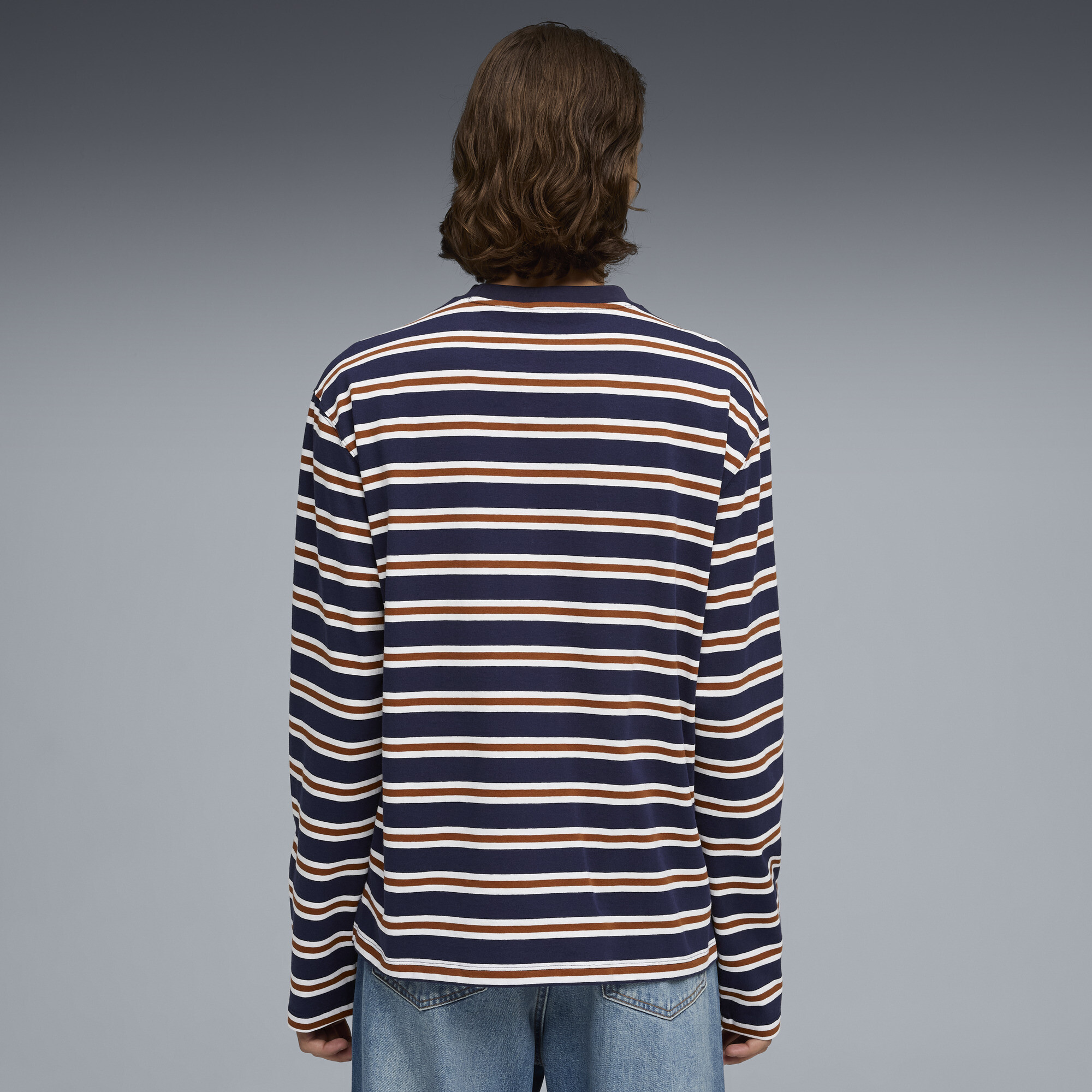 PUMA Select Essentials T-shirt met lange mouwen voor Heren, Blauw, Maat XS thumbnail 3