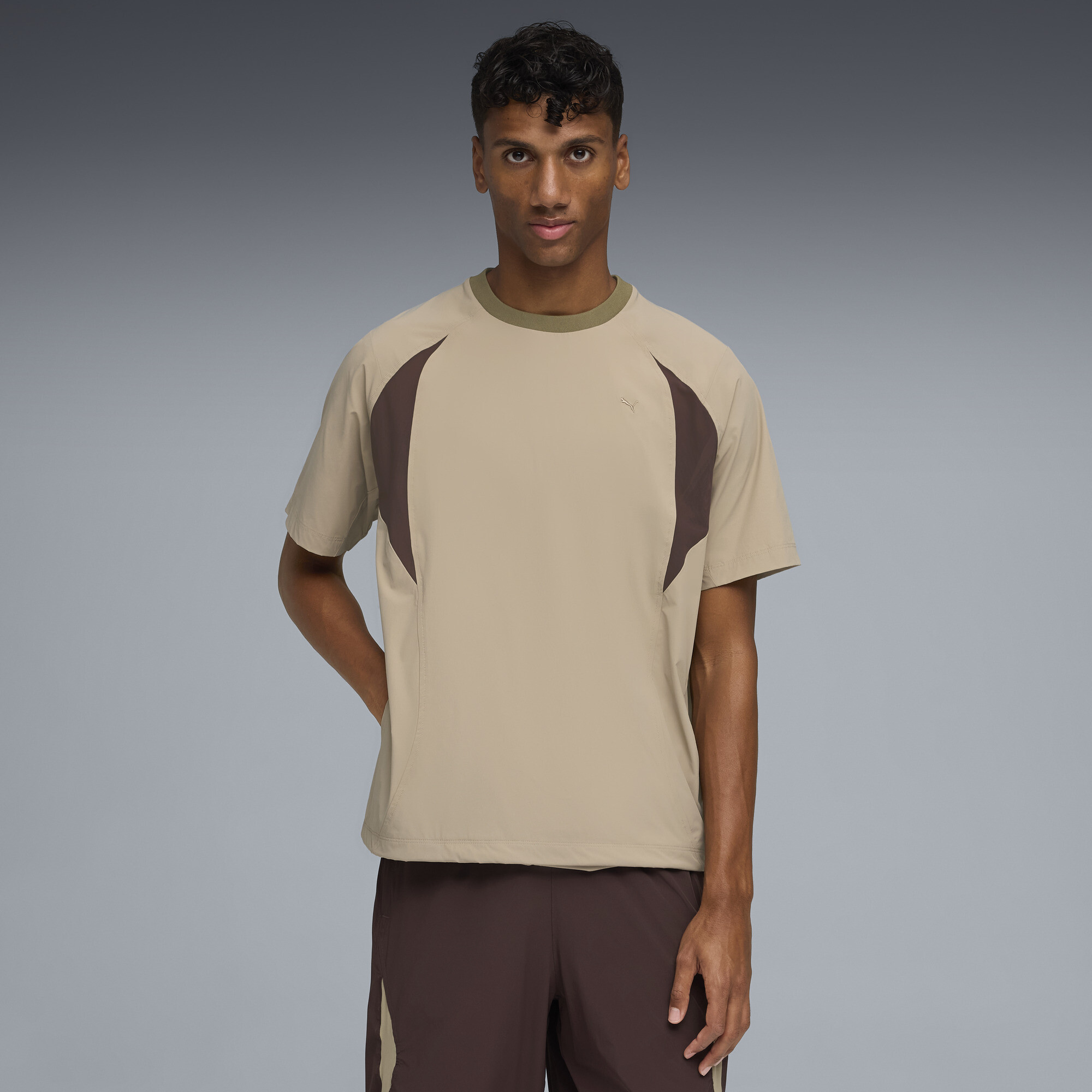 PUMA CLRT 2G Men's Relaxed T-Shirt in Beige, Size L