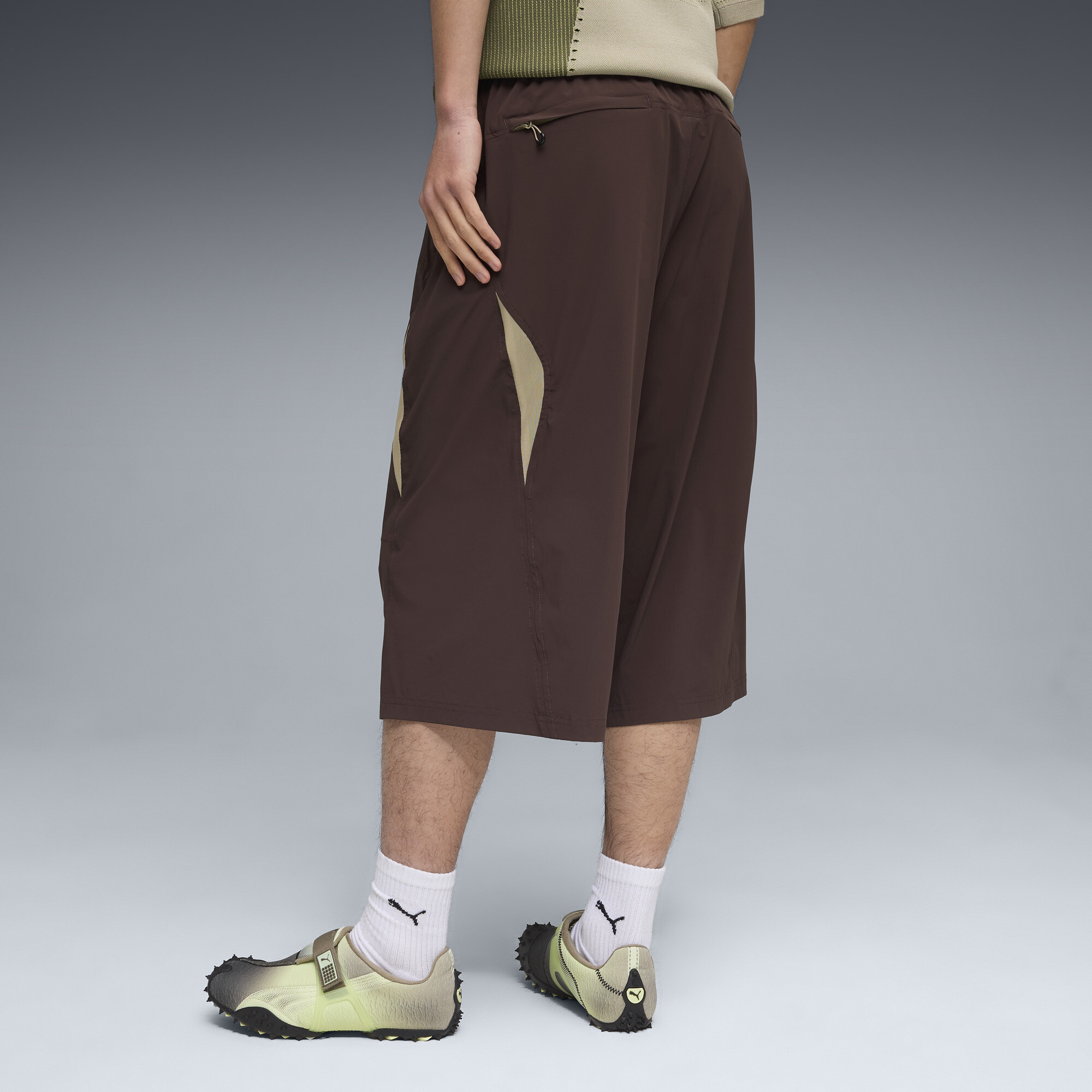 PUMA CLRT 2G verlengde short voor Heren, Bruin, Maat XL thumbnail 5