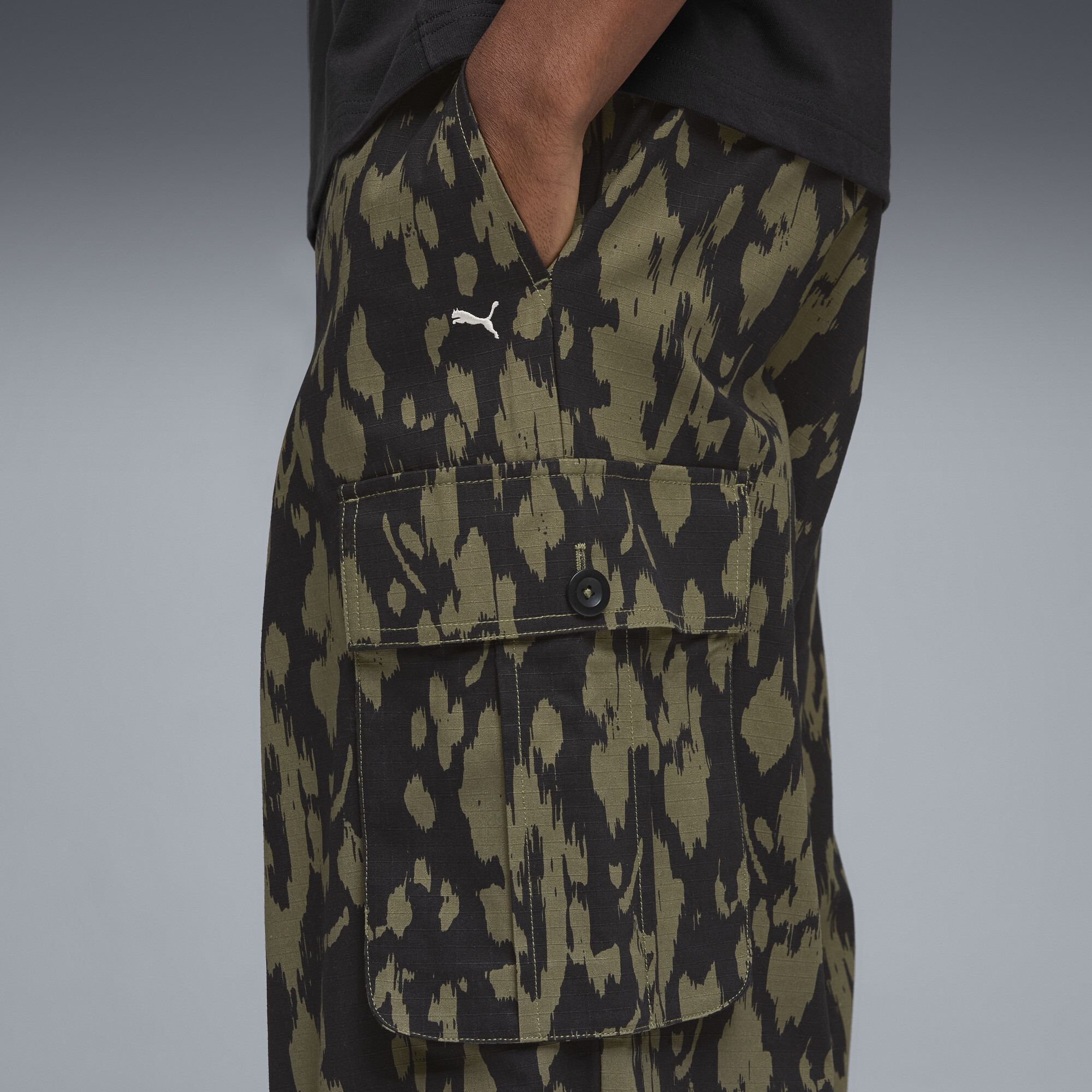 PUMA.NOW cargobroek voor Heren, Zwart, Maat XS thumbnail 4