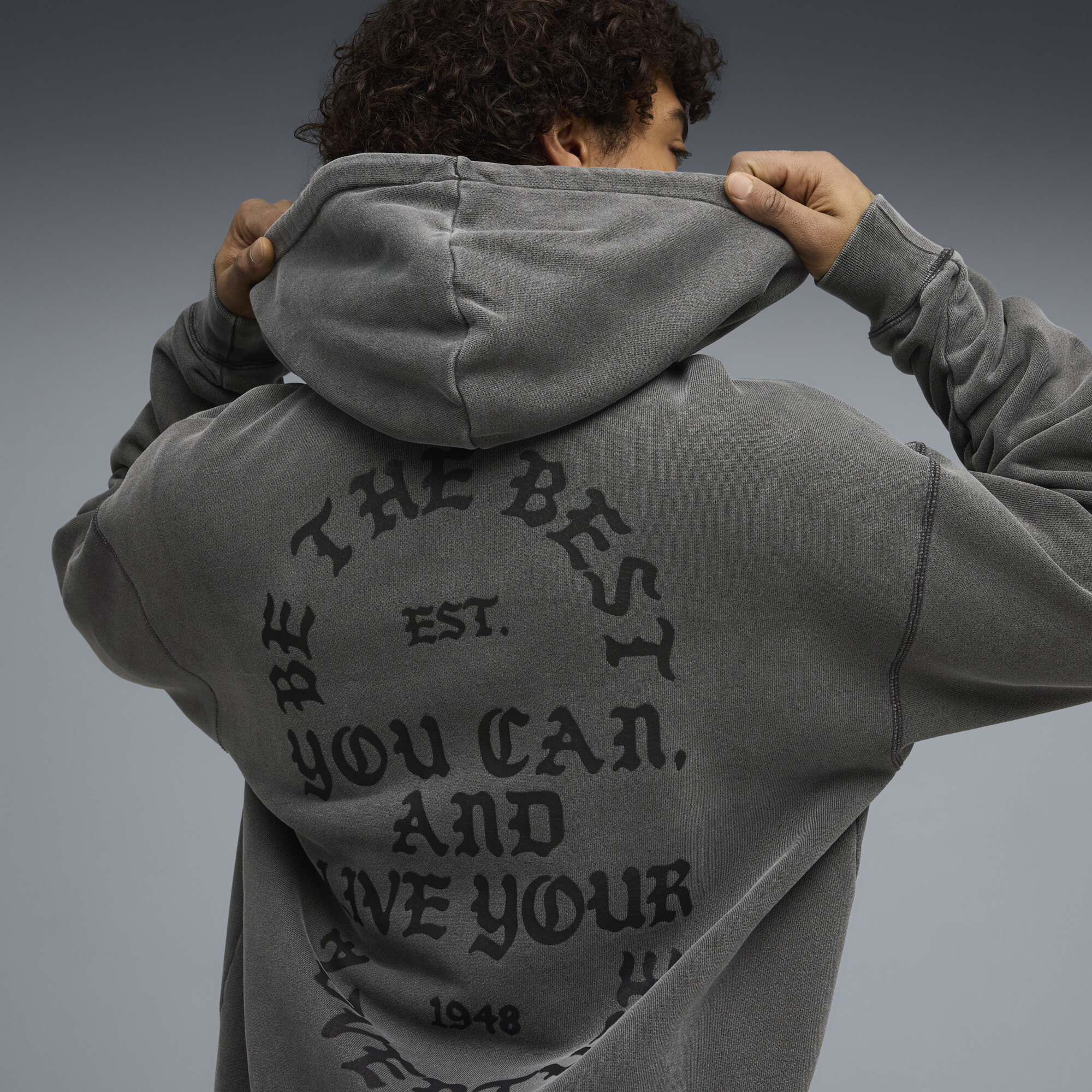 PUMA.NOW hoodie met rits voor Heren, Grijs, Maat XXL thumbnail 7