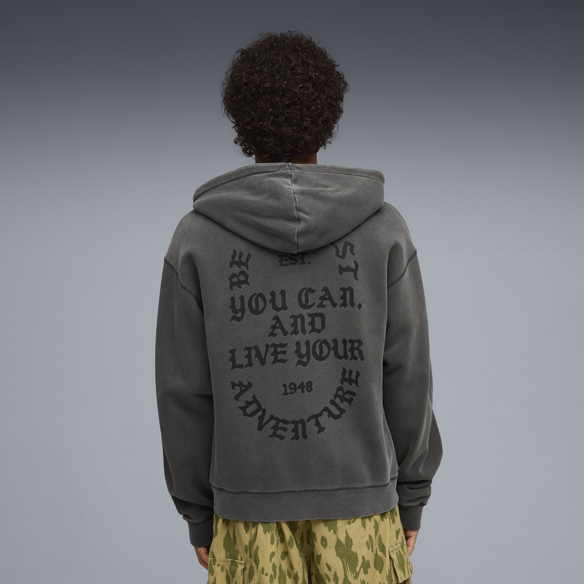 PUMA.NOW hoodie met rits voor Heren, Grijs, Maat XXL thumbnail 5