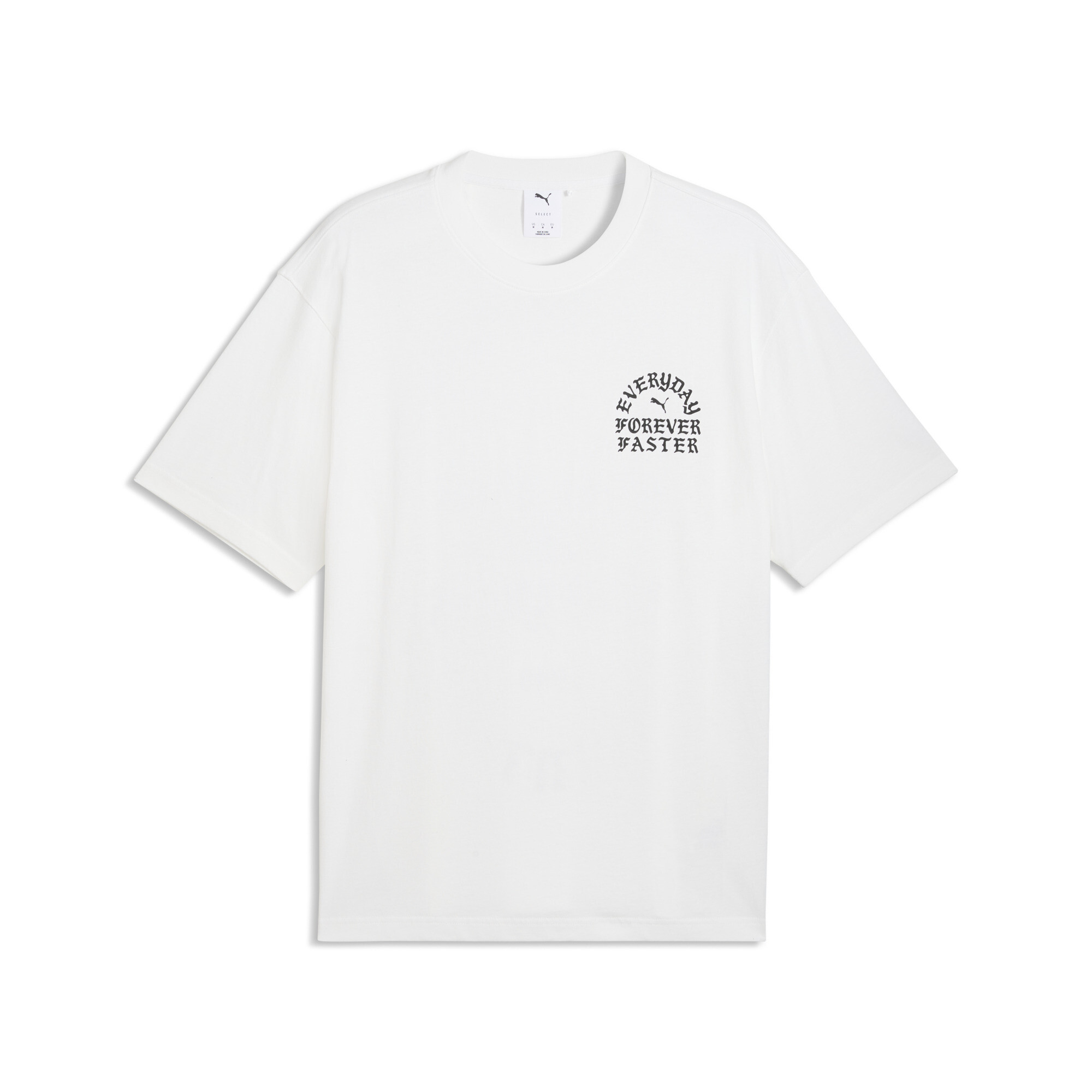 PUMA.NOW T-shirt voor Heren, Wit, Maat XS thumbnail 3