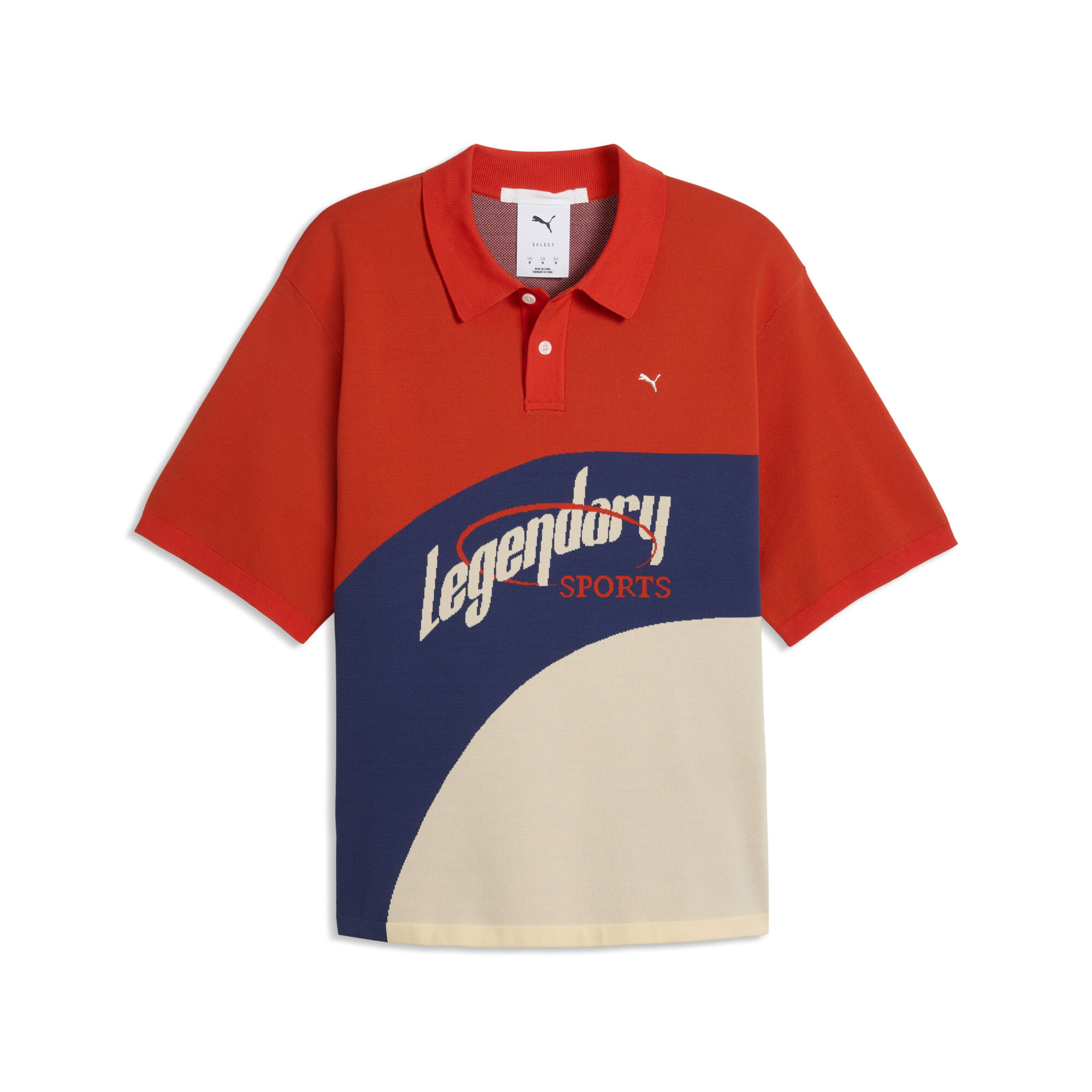 PUMA.NOW polo voor Heren, Rood, Maat L thumbnail 3