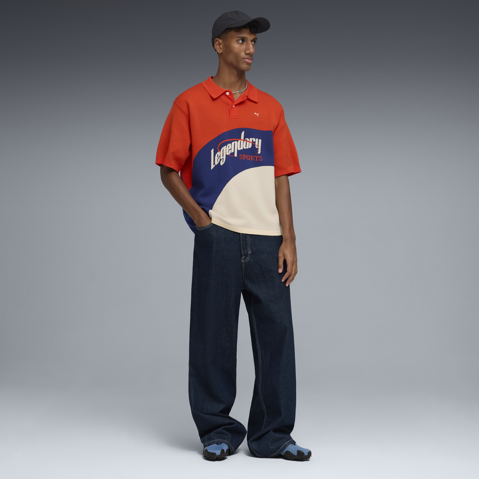 PUMA.NOW polo voor Heren, Rood, Maat L thumbnail 6