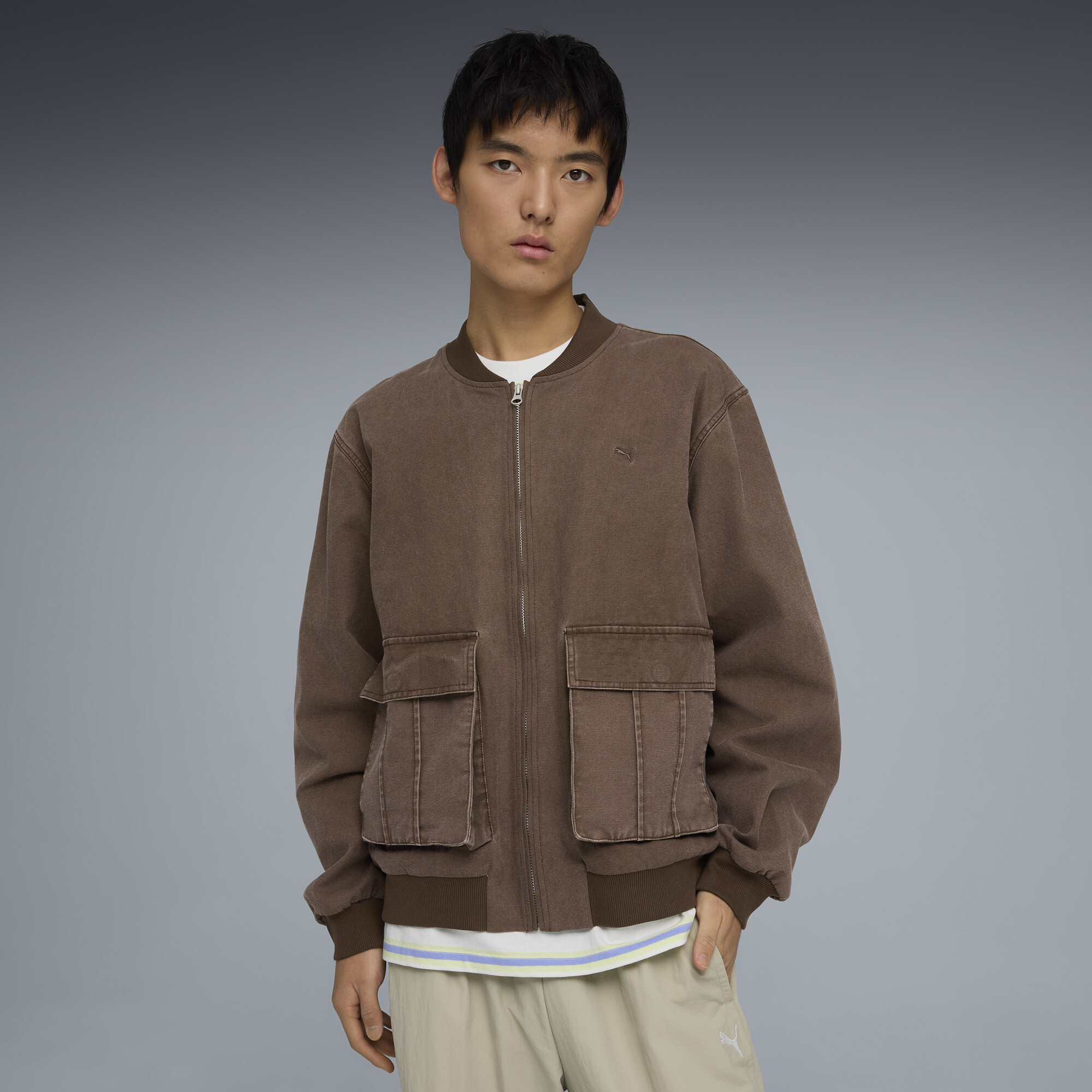 PUMA.NOW Erkek Bomber Ceket | Kahverengi | Puma | Sku: 634751_13