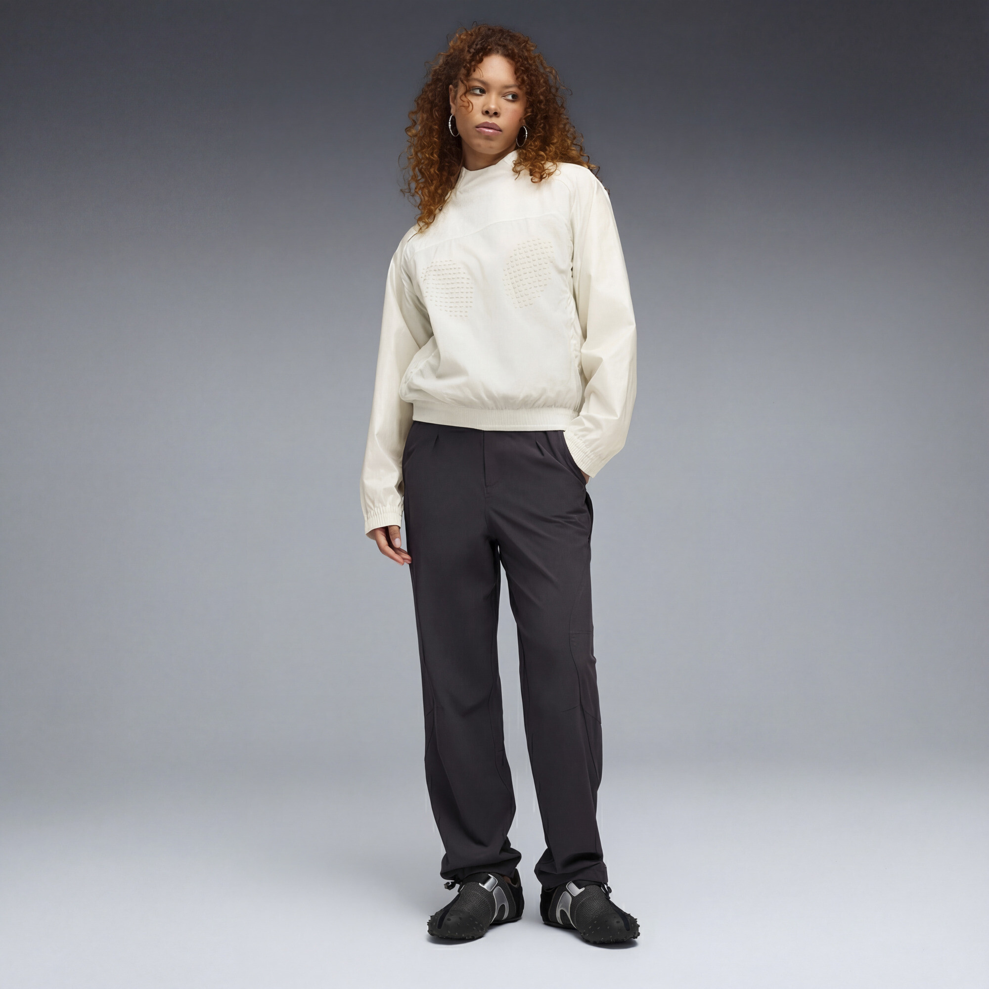 PUMA CLRT uniseks top met halve rits, Grijs, Maat XS thumbnail 6