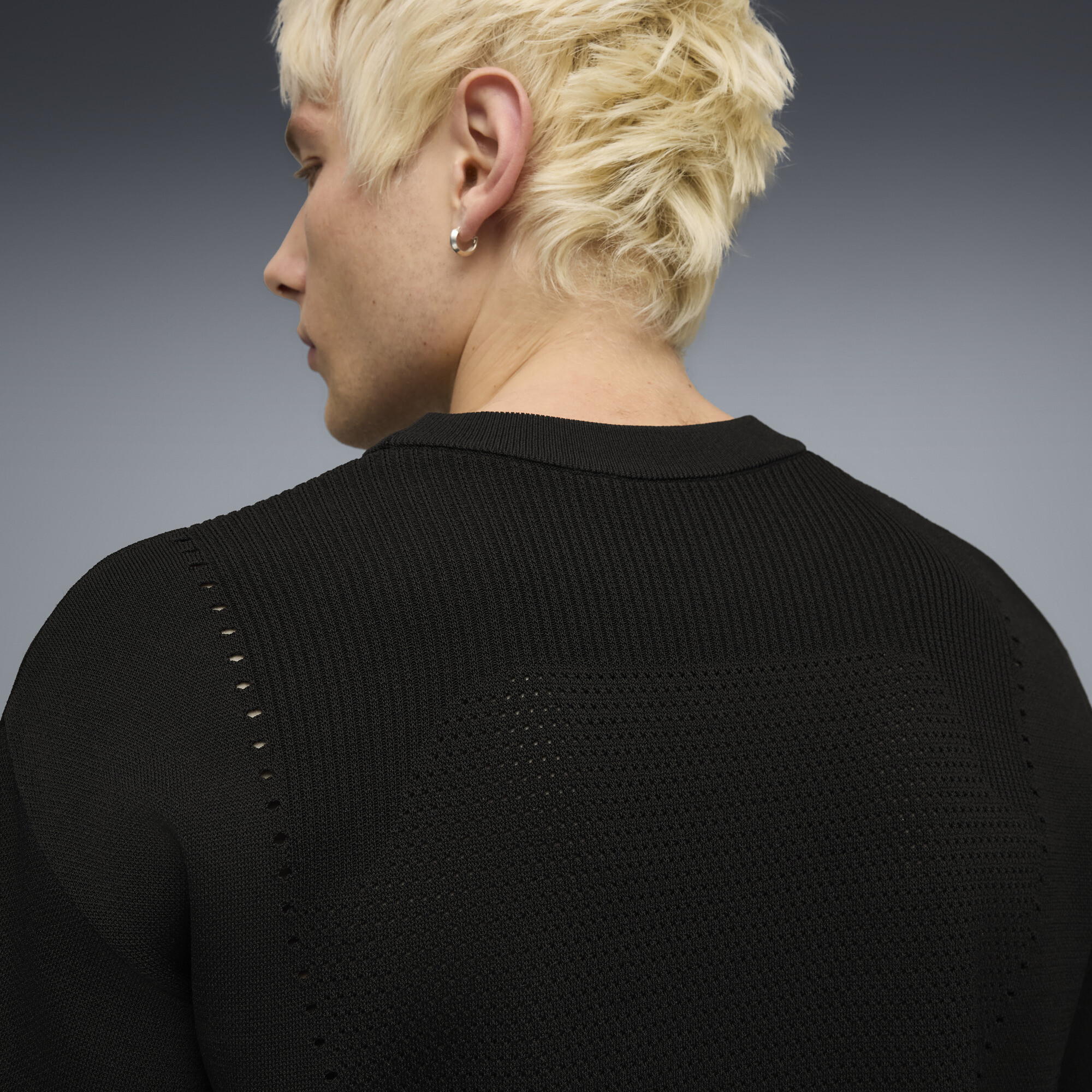 PUMA CLRT gebreid relaxed uniseks T-shirt, Zwart, Maat S thumbnail 7