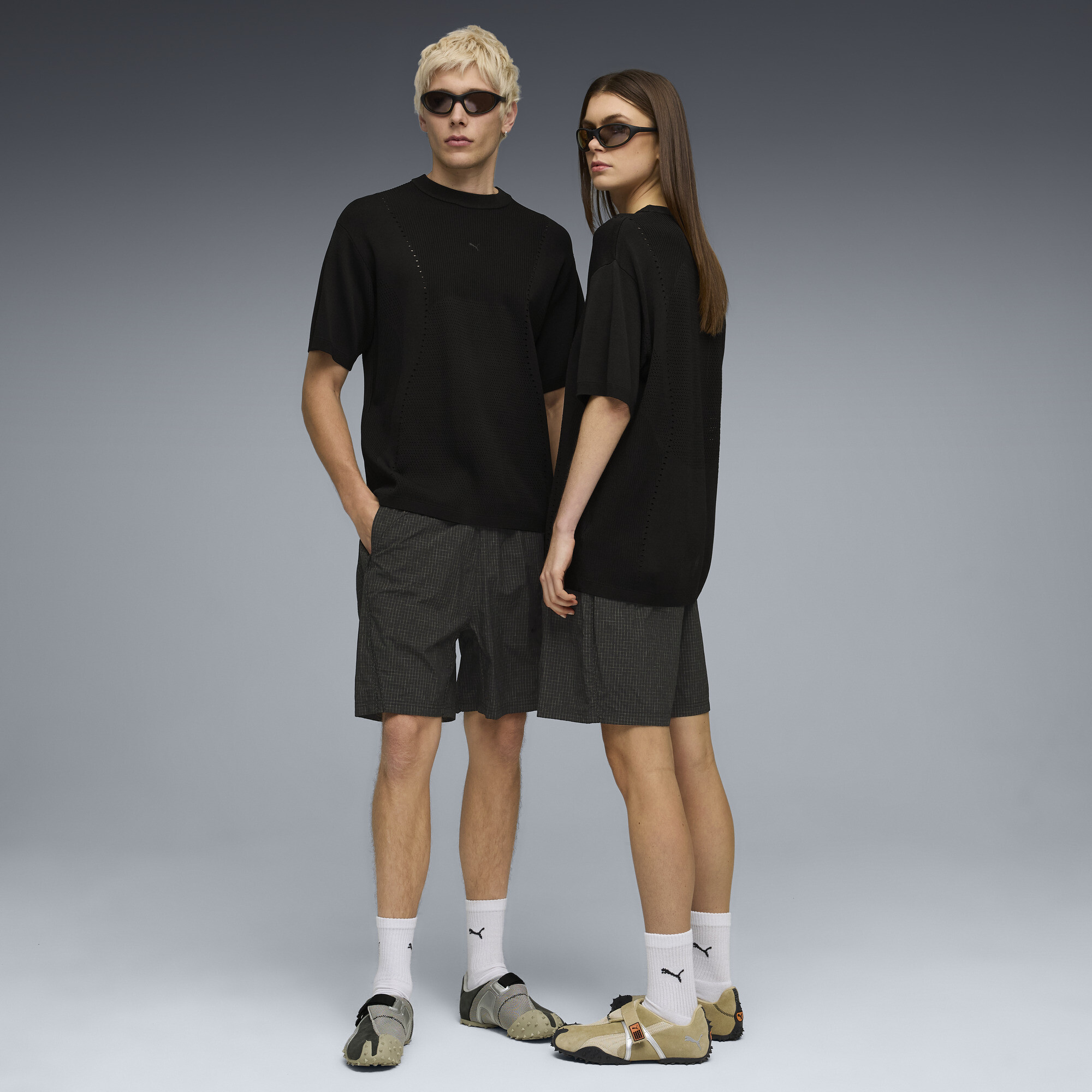 PUMA CLRT gebreid relaxed uniseks T-shirt, Zwart, Maat S thumbnail 6