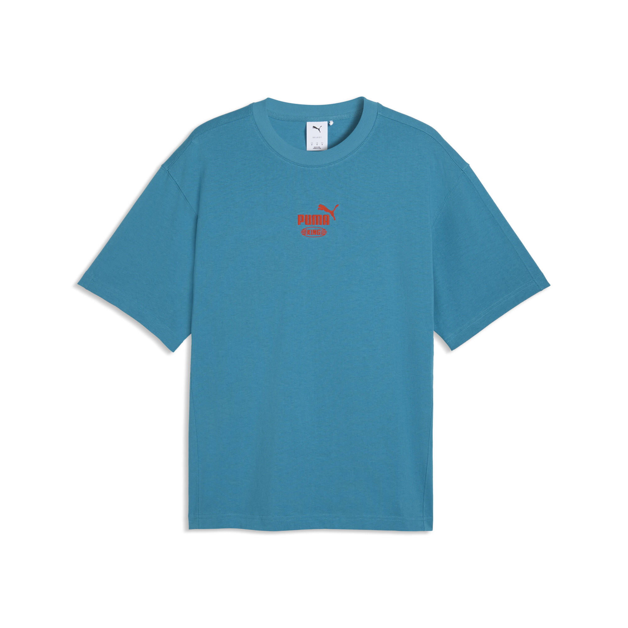 PUMA KING Sportstyle relaxed T-shirt voor Heren, Blauw, Maat XS