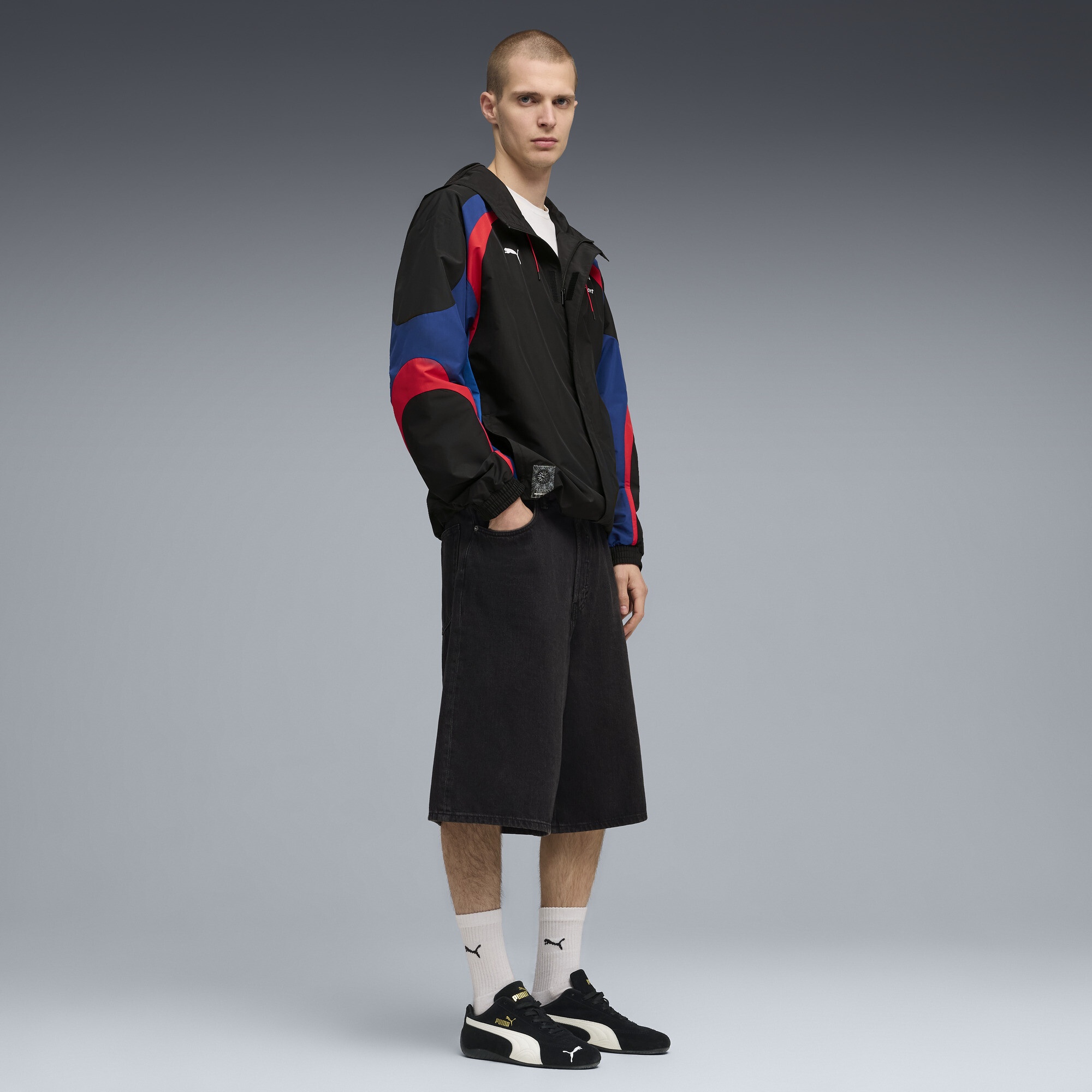 PUMA BMW M MOTORSPORT Lifestyle jack voor Heren, Zwart thumbnail 4