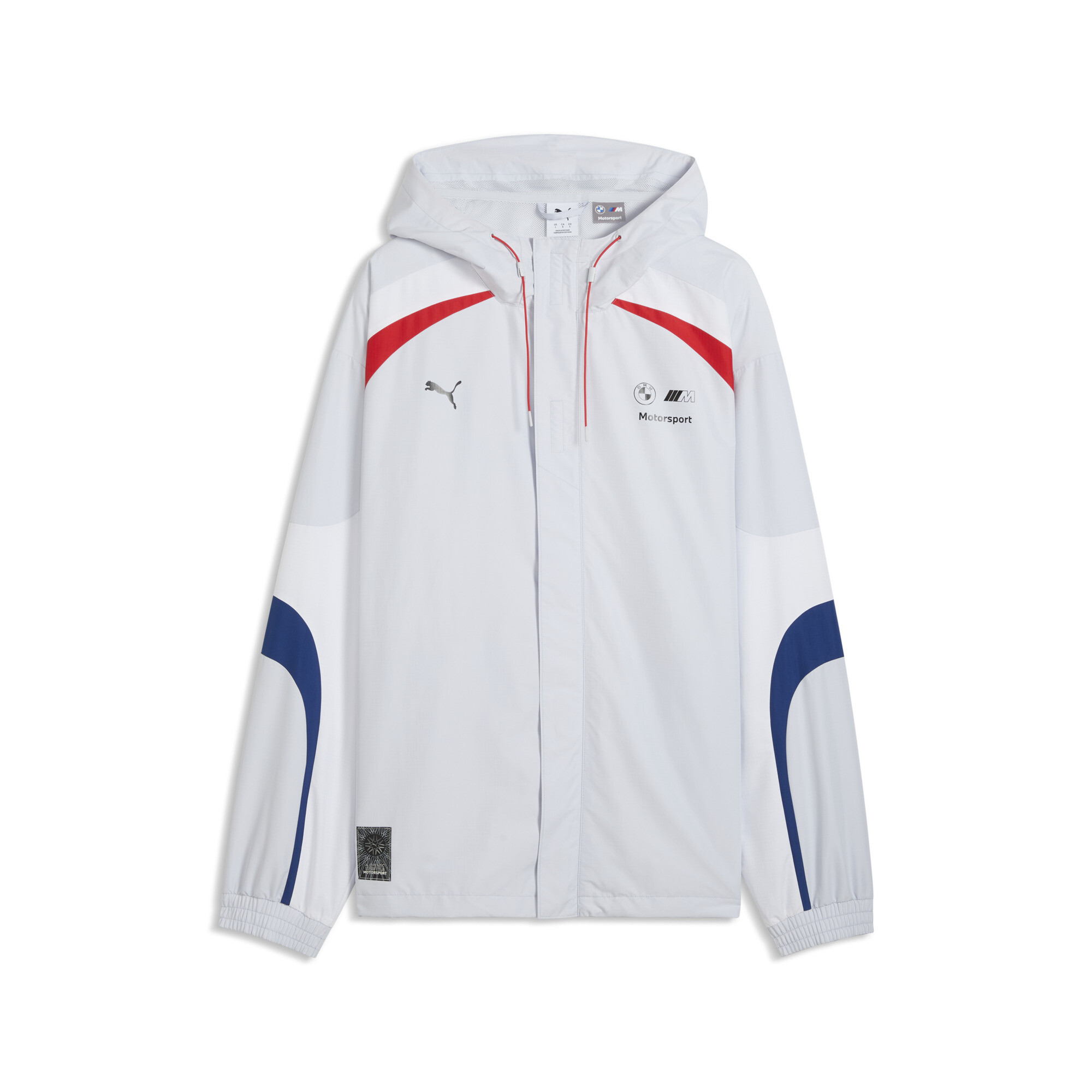 PUMA BMW M MOTORSPORT Lifestyle jack voor Heren, Zilver, Maat XS thumbnail 3