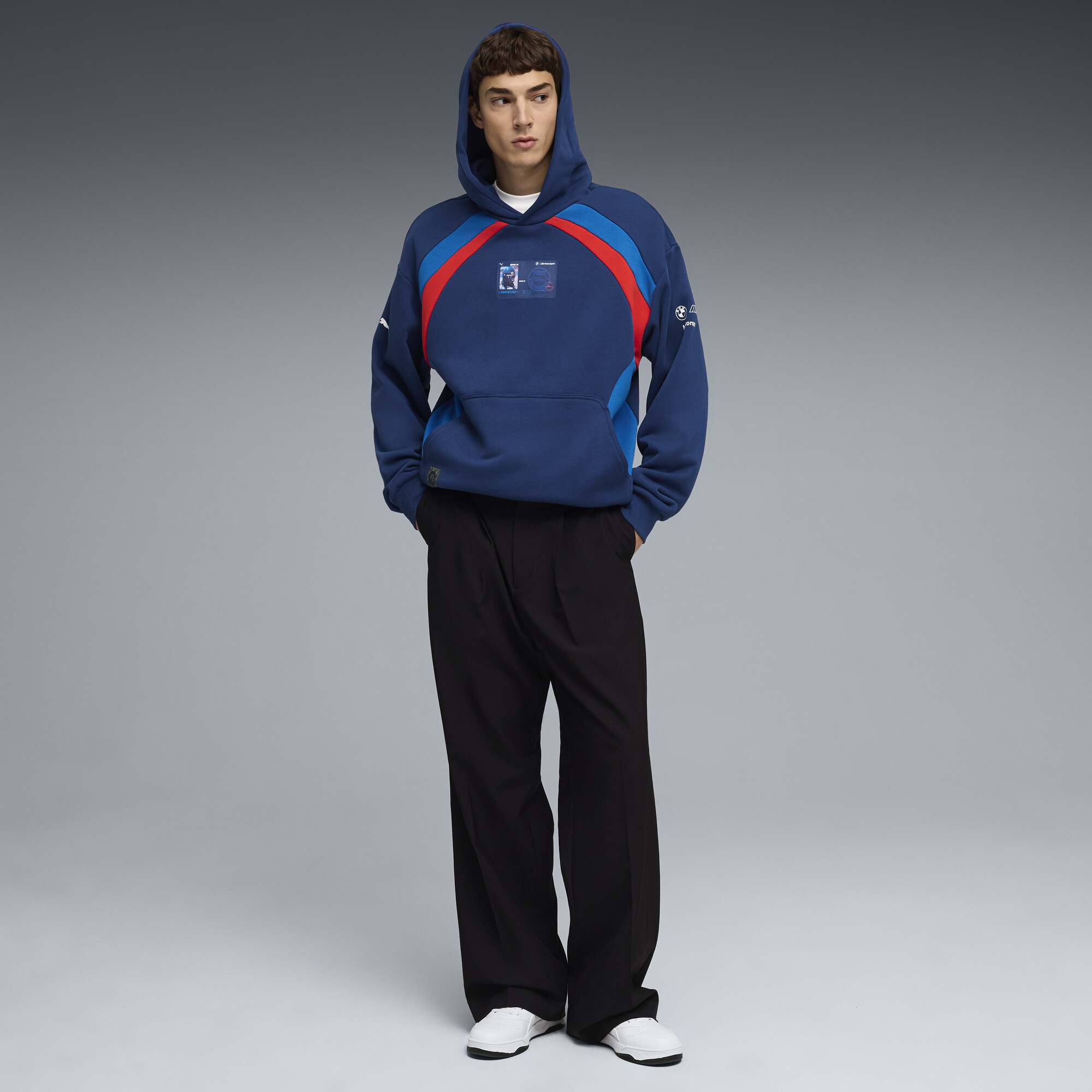 PUMA BMW M MOTORSPORT Lifestyle relaxte hoodie voor Heren, Blauw, Maat L thumbnail 2