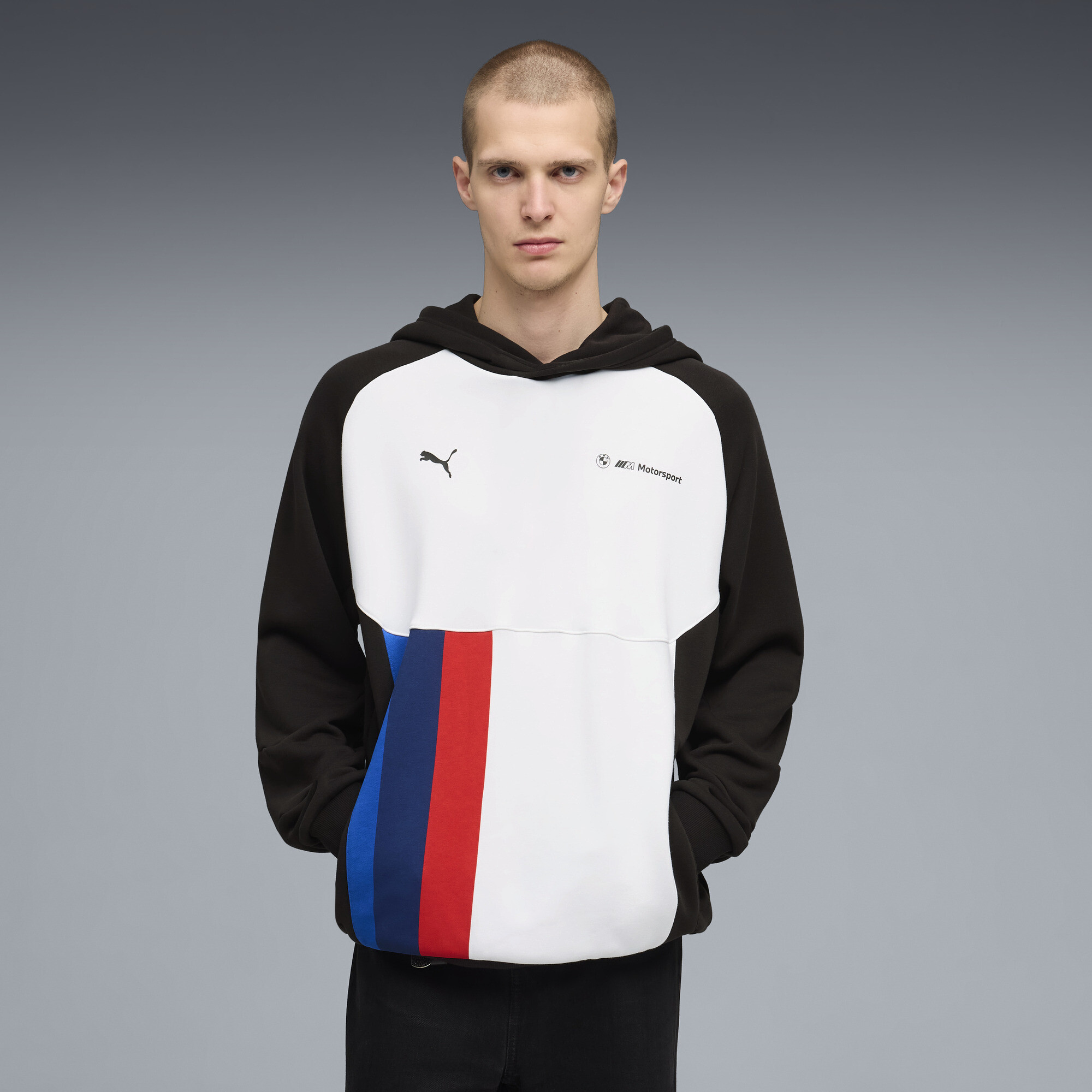 BMW M MOTORSPORT PUMATECH-X hoodie voor Heren, Zwart, Maat XXL thumbnail 4