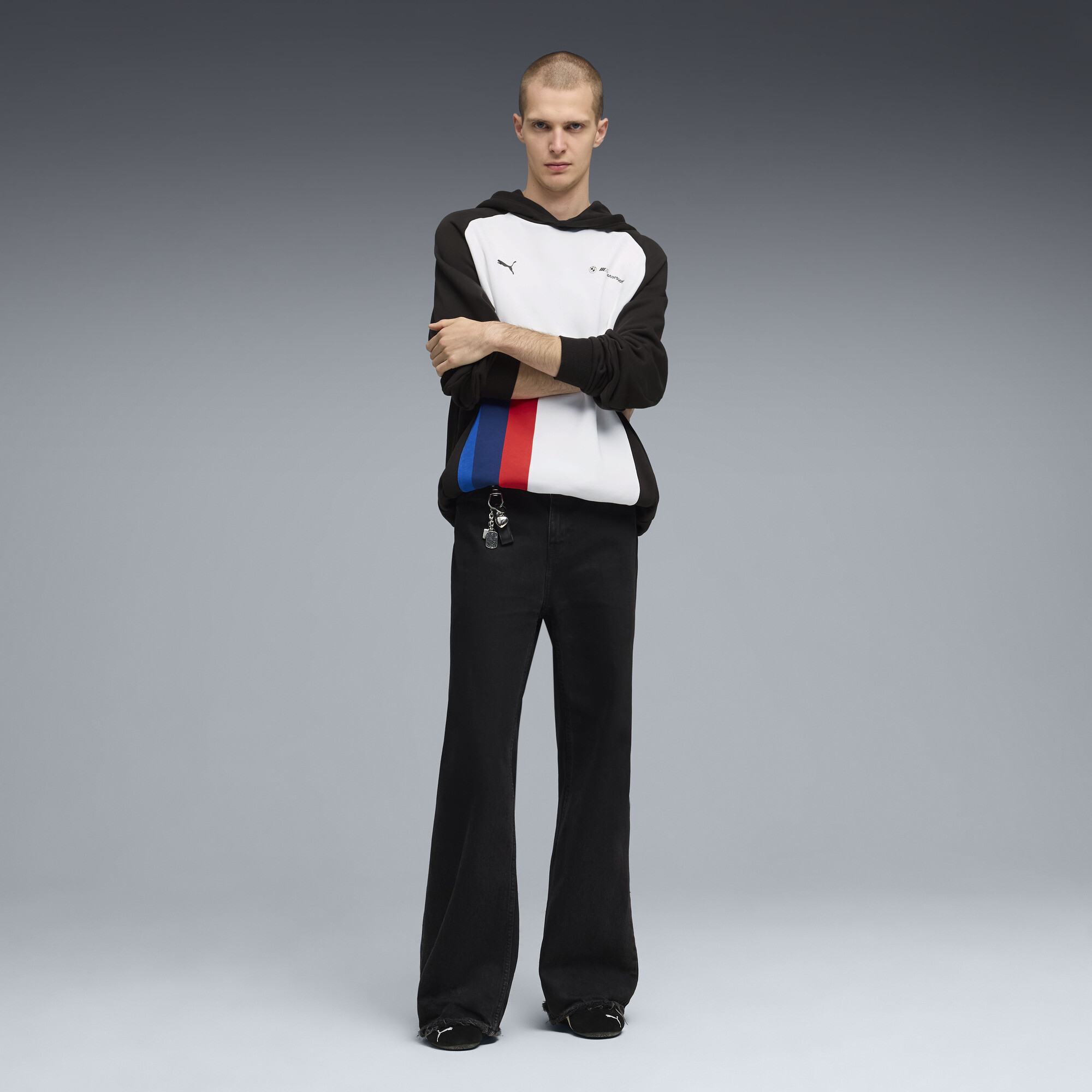 BMW M MOTORSPORT PUMATECH-X hoodie voor Heren, Zwart, Maat XXL thumbnail 2