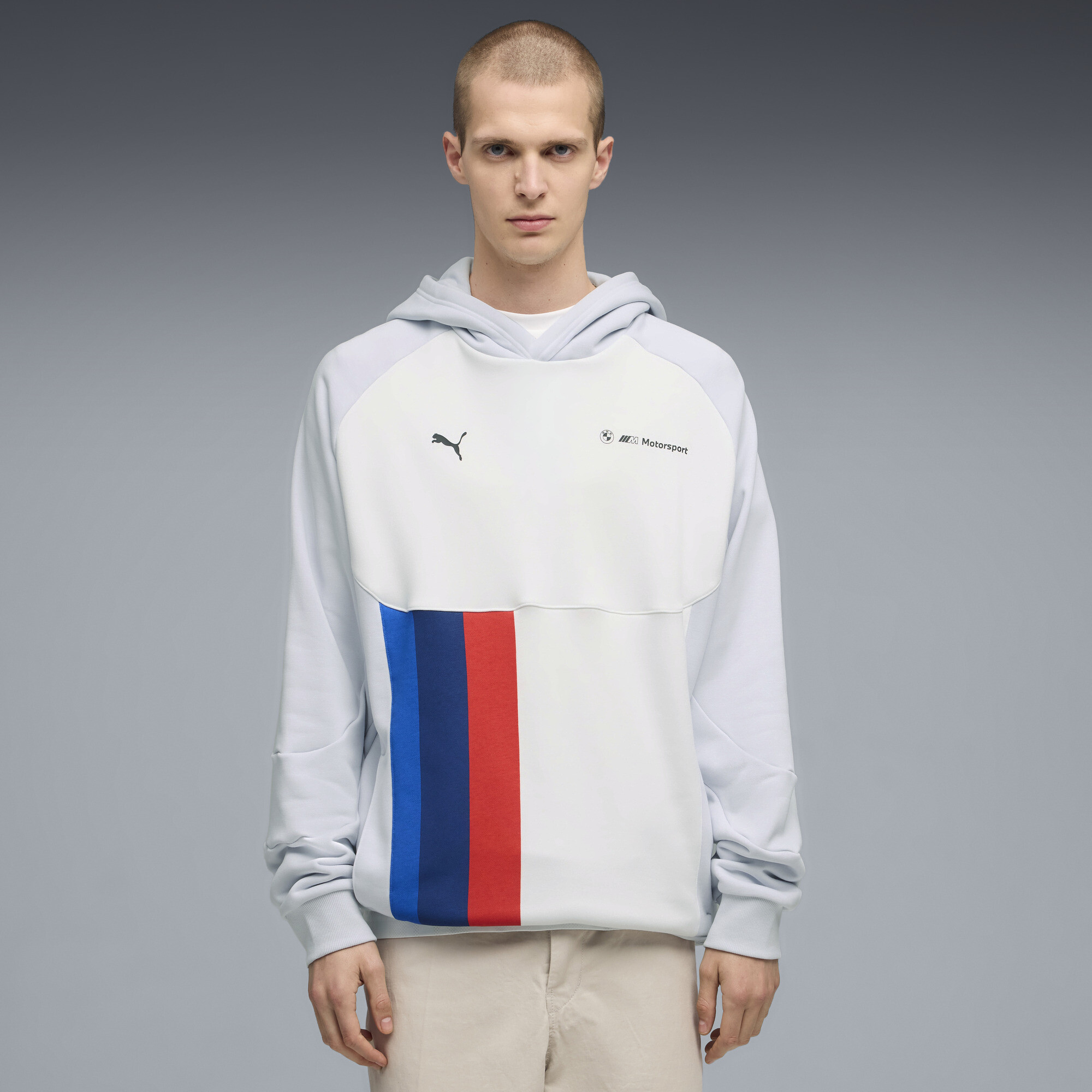 BMW M Motorsport Men's PUMATECH-X Hoodie in Grey, Size S