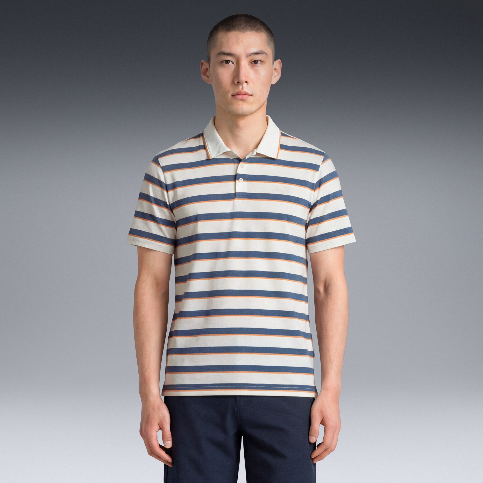 PUMA Polo de golfà rayures CLOUDSPUN Homme Vêtements