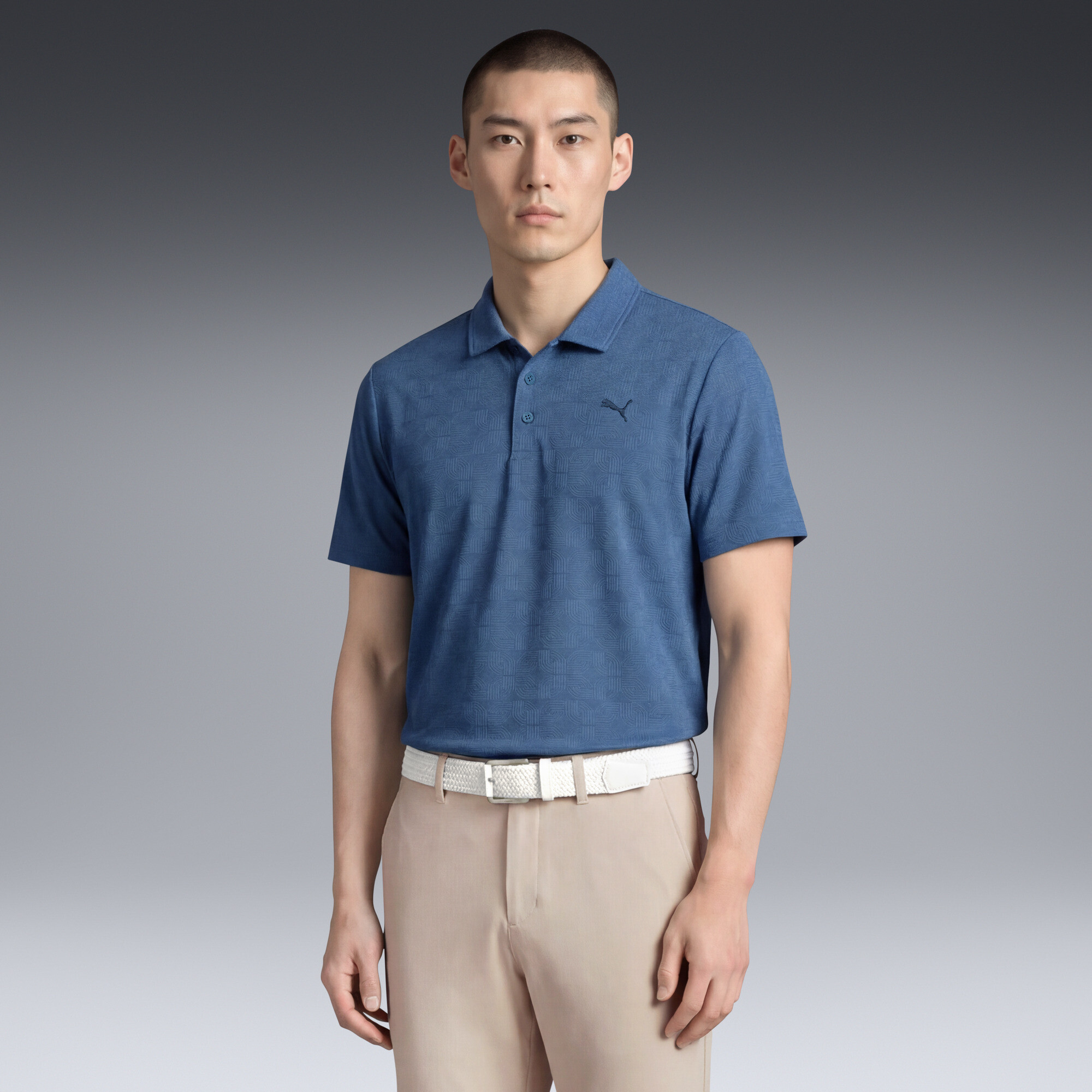 PUMA Polo de golf en jacquard MATTR Deco Homme Vêtements