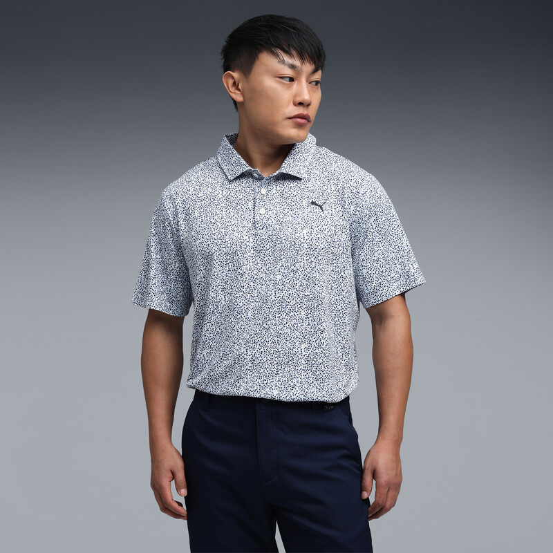 

Men's PUMA Cloudspun Posy Textured Polo T-shirt