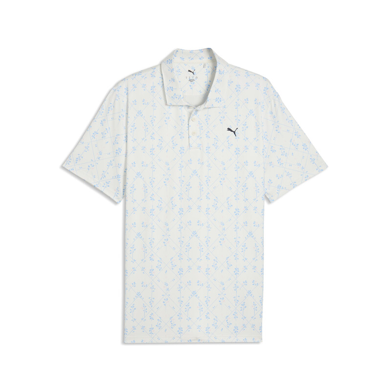 

Men's PUMA Cloudspun Argyle Bloom Printed Golf Polo T-shirt