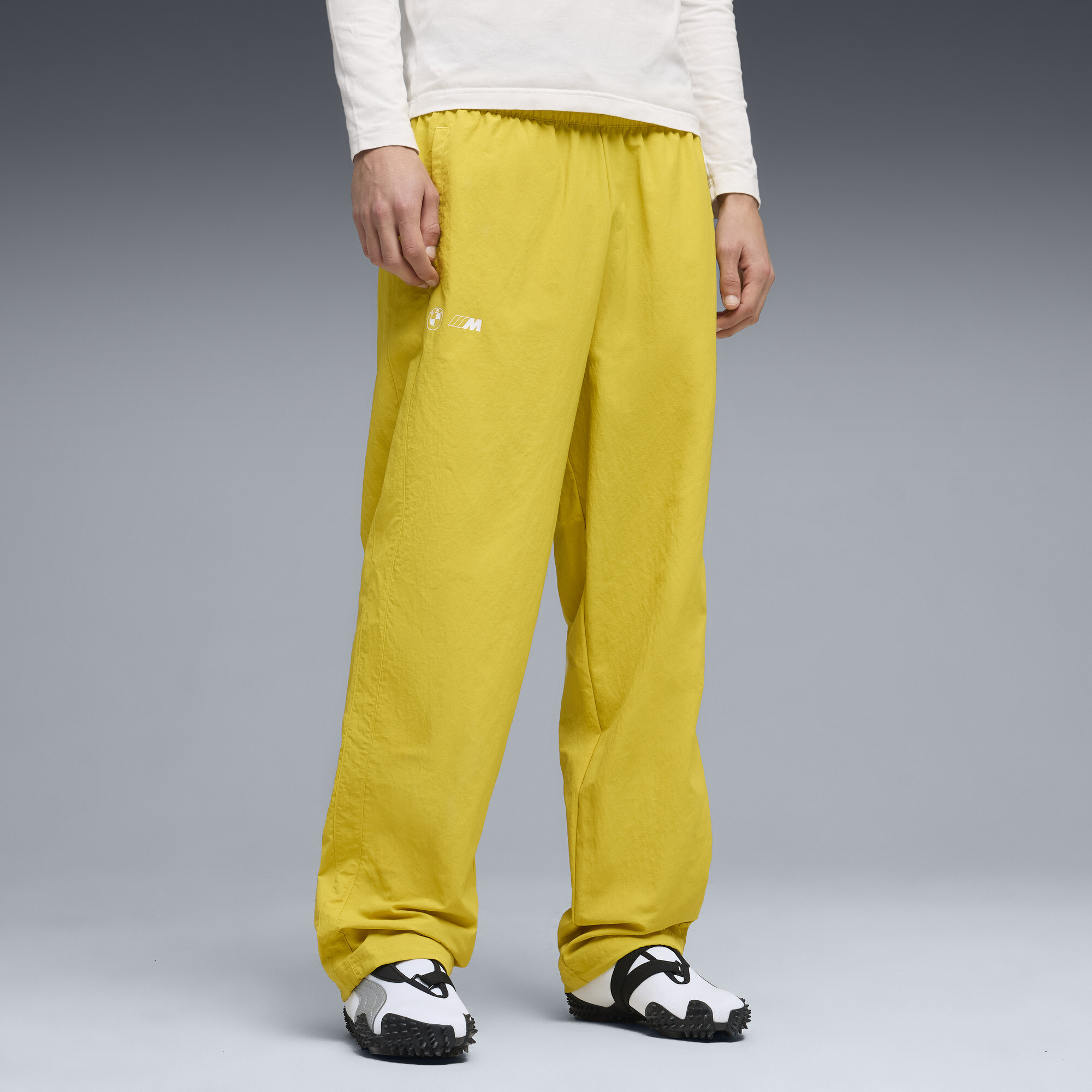 PUMA BMW M Motorsport M3 Men's T7 Track Pants in Yellow, Size XS
