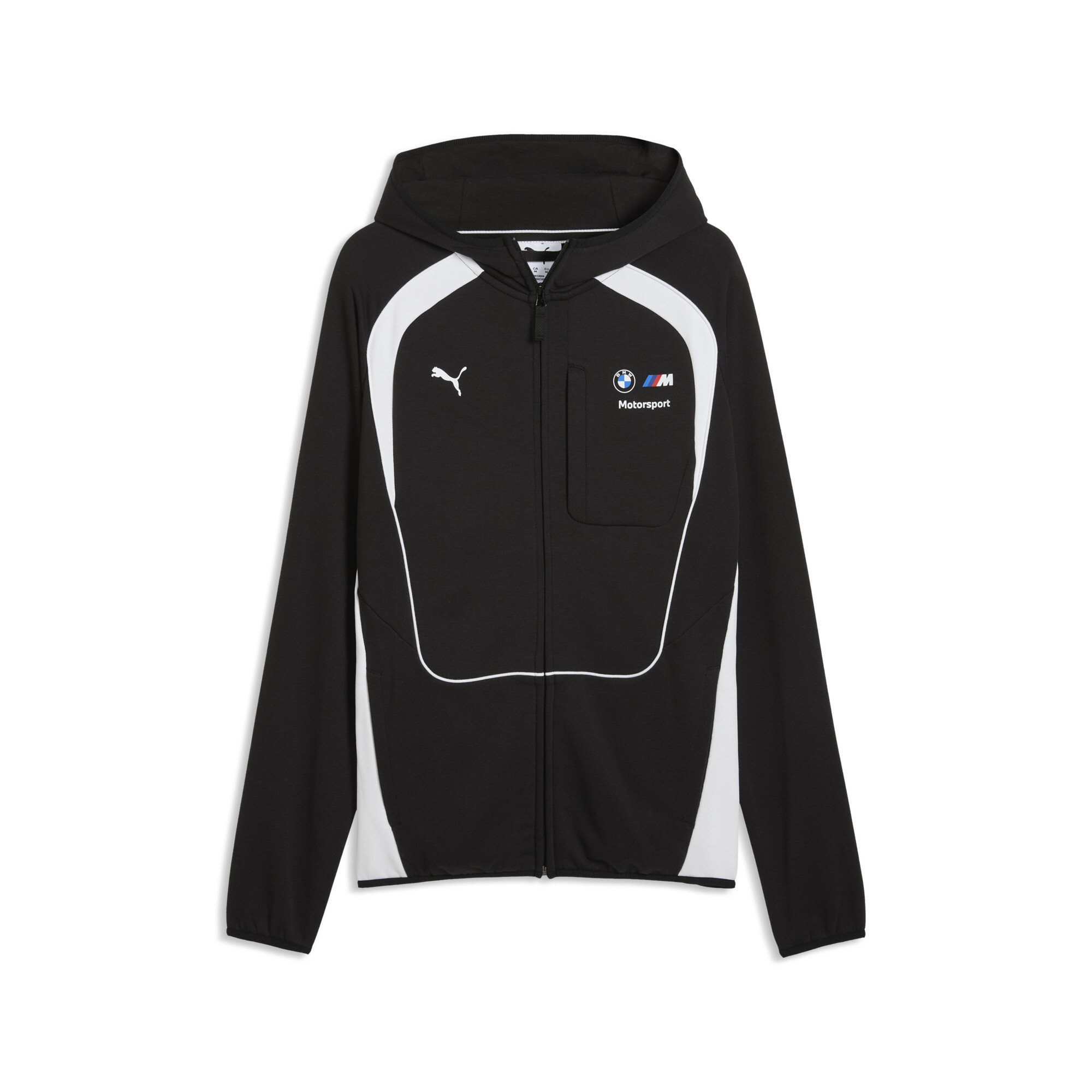 PUMA BMW M MOTORSPORT Sportswear hoodie met rits voor Heren, Zwart, Maat S