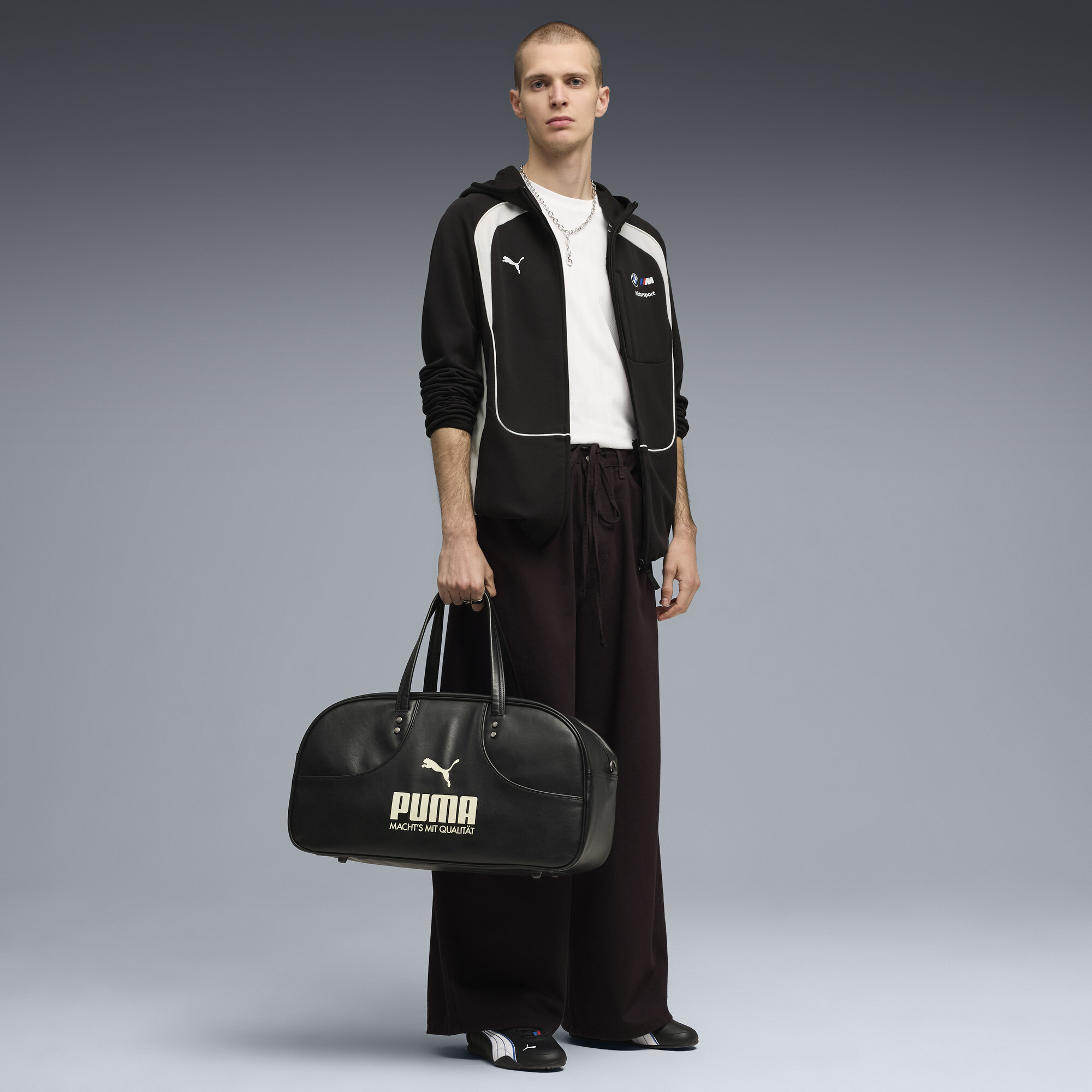 PUMA BMW M MOTORSPORT Sportswear hoodie met rits voor Heren, Zwart, Maat S thumbnail 2