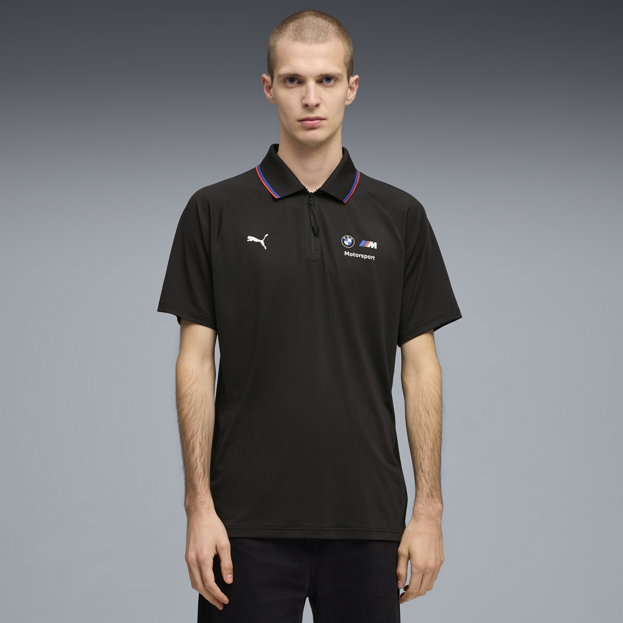 PUMA BMW M MOTORSPORT Sportswear polo voor Heren, Zwart, Maat XXL thumbnail 4