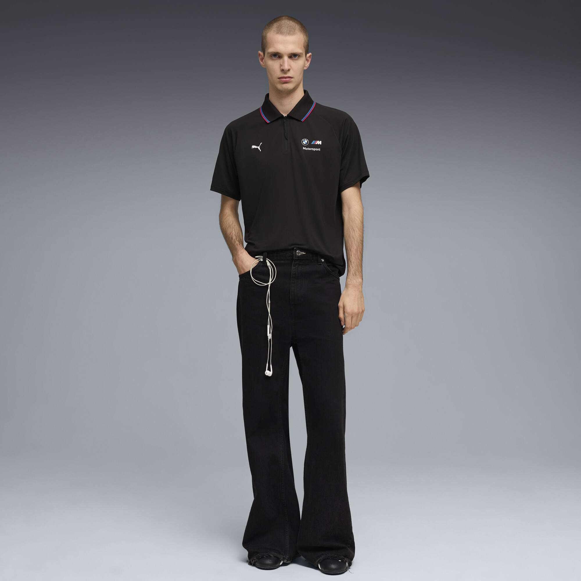 PUMA BMW M MOTORSPORT Sportswear polo voor Heren, Zwart, Maat XXL thumbnail 2