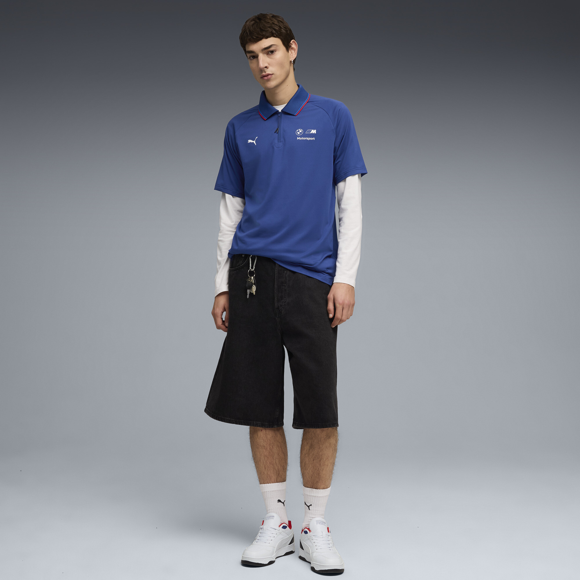 PUMA BMW M MOTORSPORT Sportswear polo voor Heren, Blauw, Maat S thumbnail 2