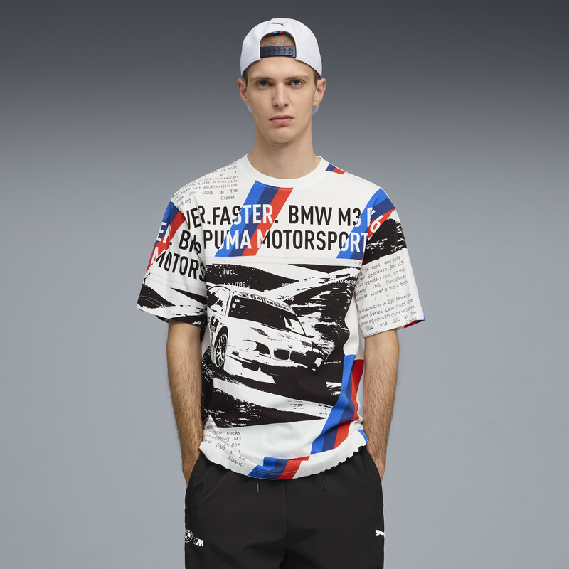 

Men's PUMA BMW M Motorsport Sportswear Relaxed All-Over-Printed Tee