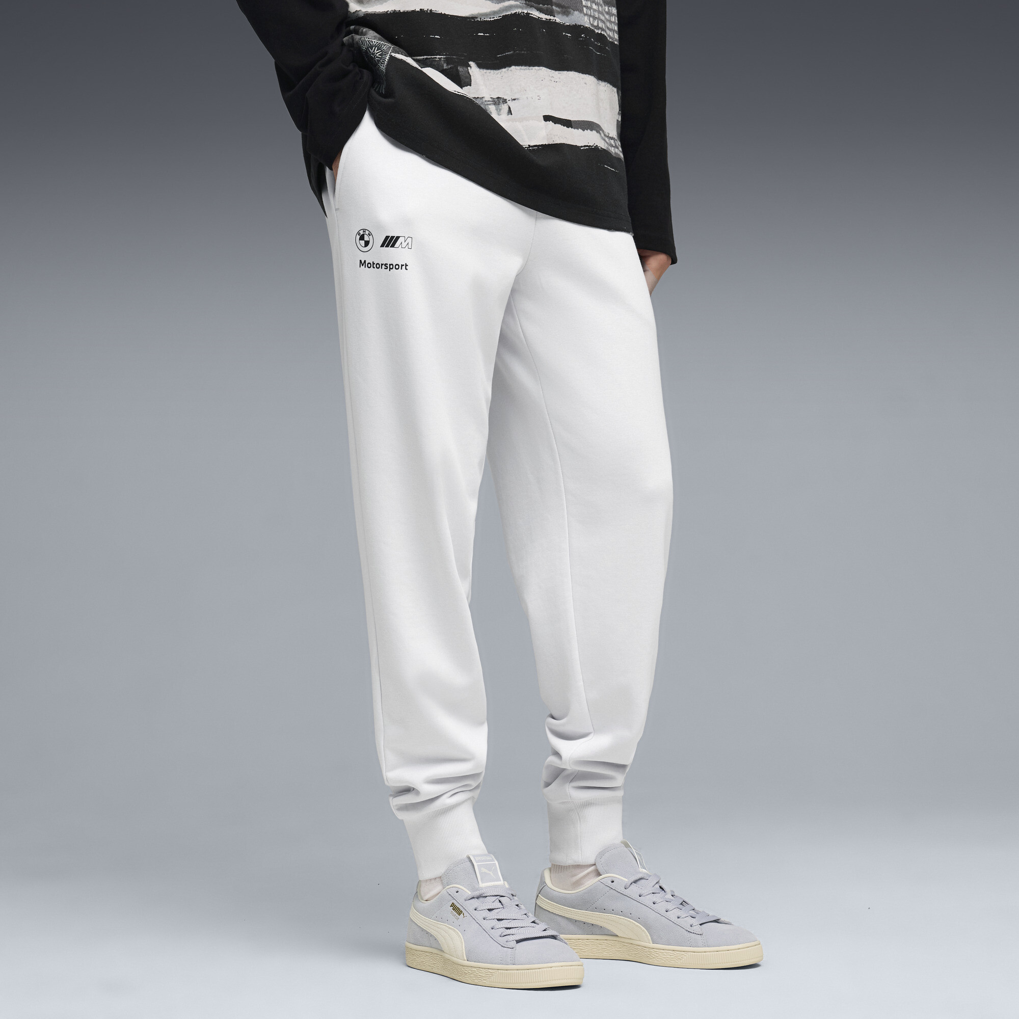 PUMA BMW M Motorsport MOTORSPORT Essentials broek voor Heren, Zilver thumbnail 4