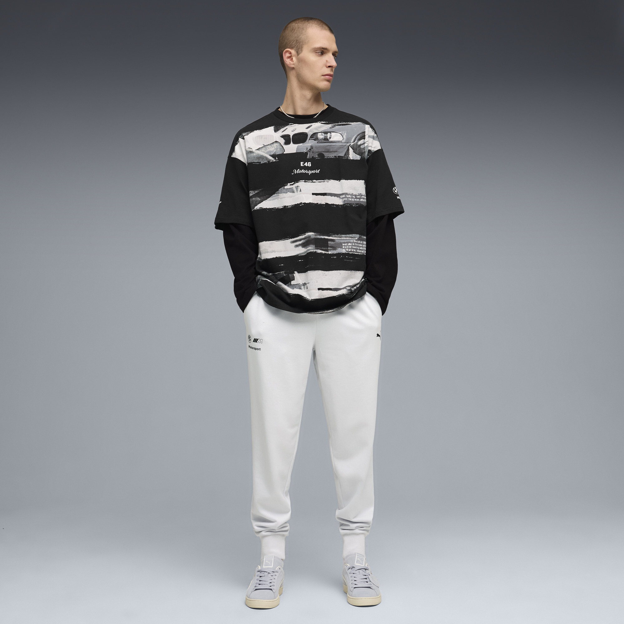 PUMA BMW M Motorsport MOTORSPORT Essentials broek voor Heren, Zilver thumbnail 2