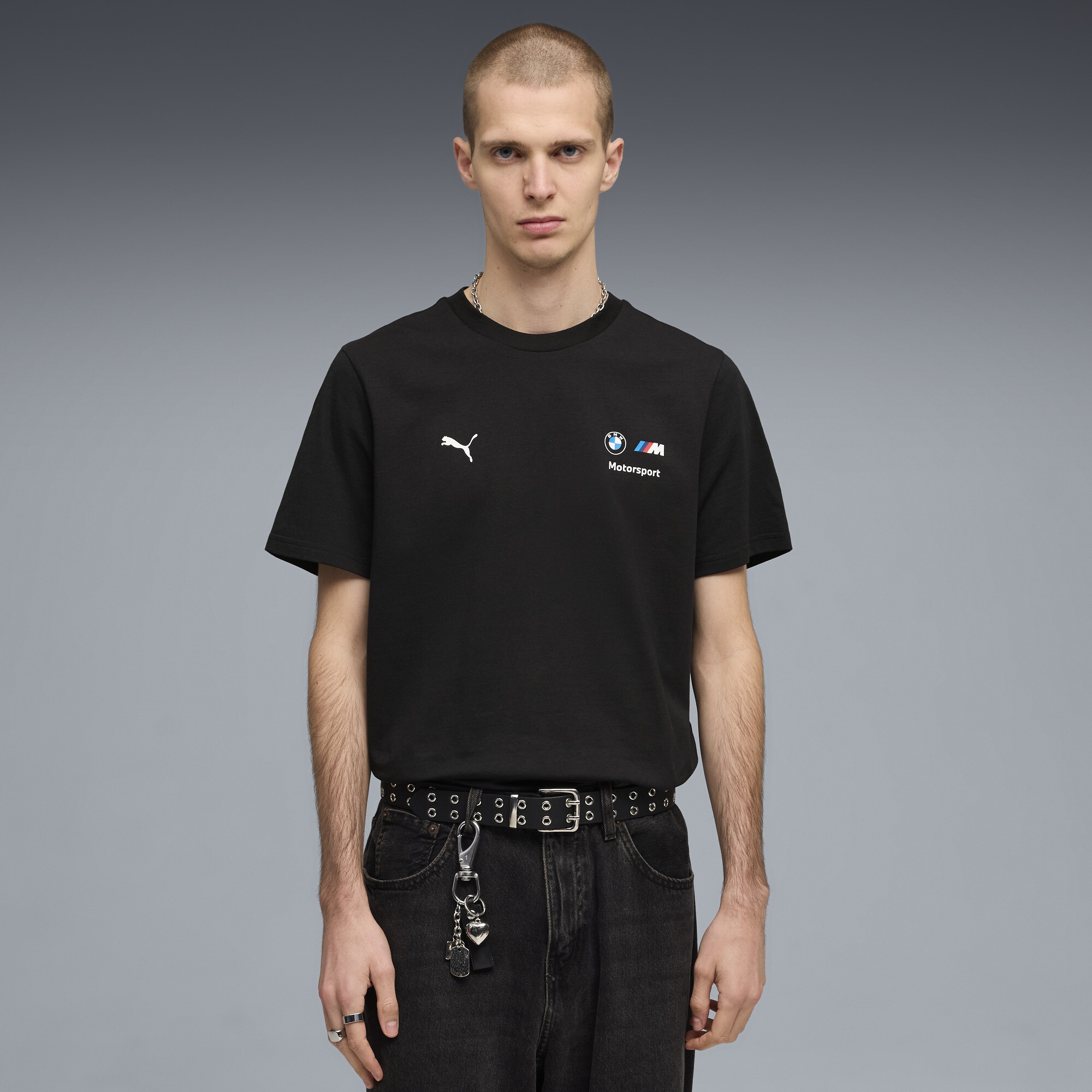 PUMA BMW M MOTORSPORT Essentials+ T-shirt voor Heren, Zwart, Maat XL thumbnail 4