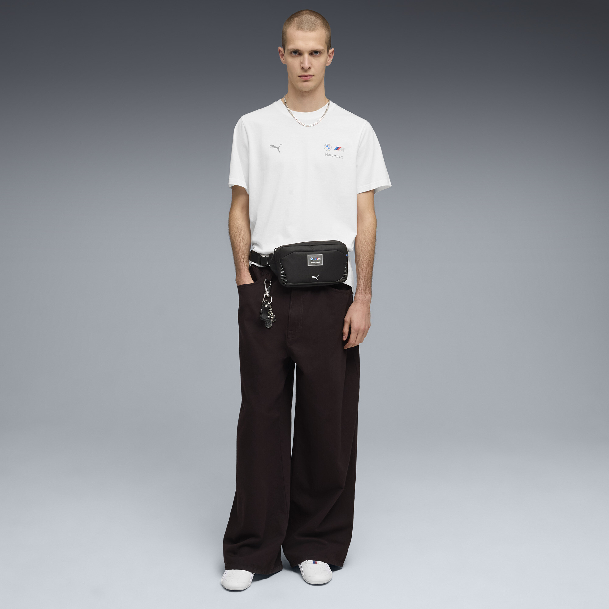 PUMA BMW M MOTORSPORT Essentials+ T-shirt voor Heren, Wit, Maat L thumbnail 2