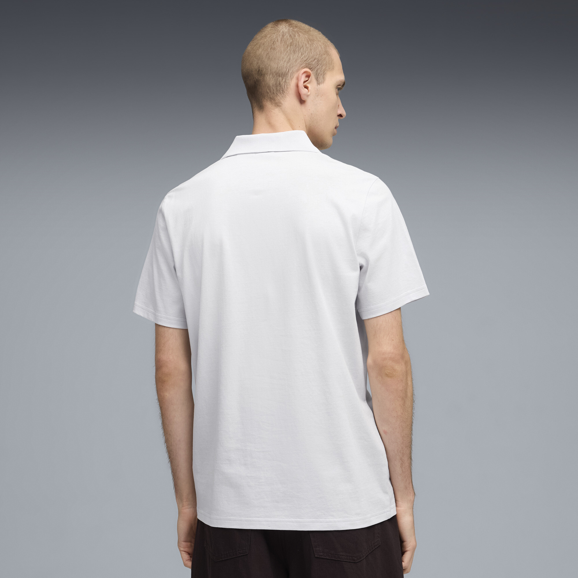 PUMA BMW M MOTORSPORT Essentials poloshirt voor Heren, Zilver thumbnail 3