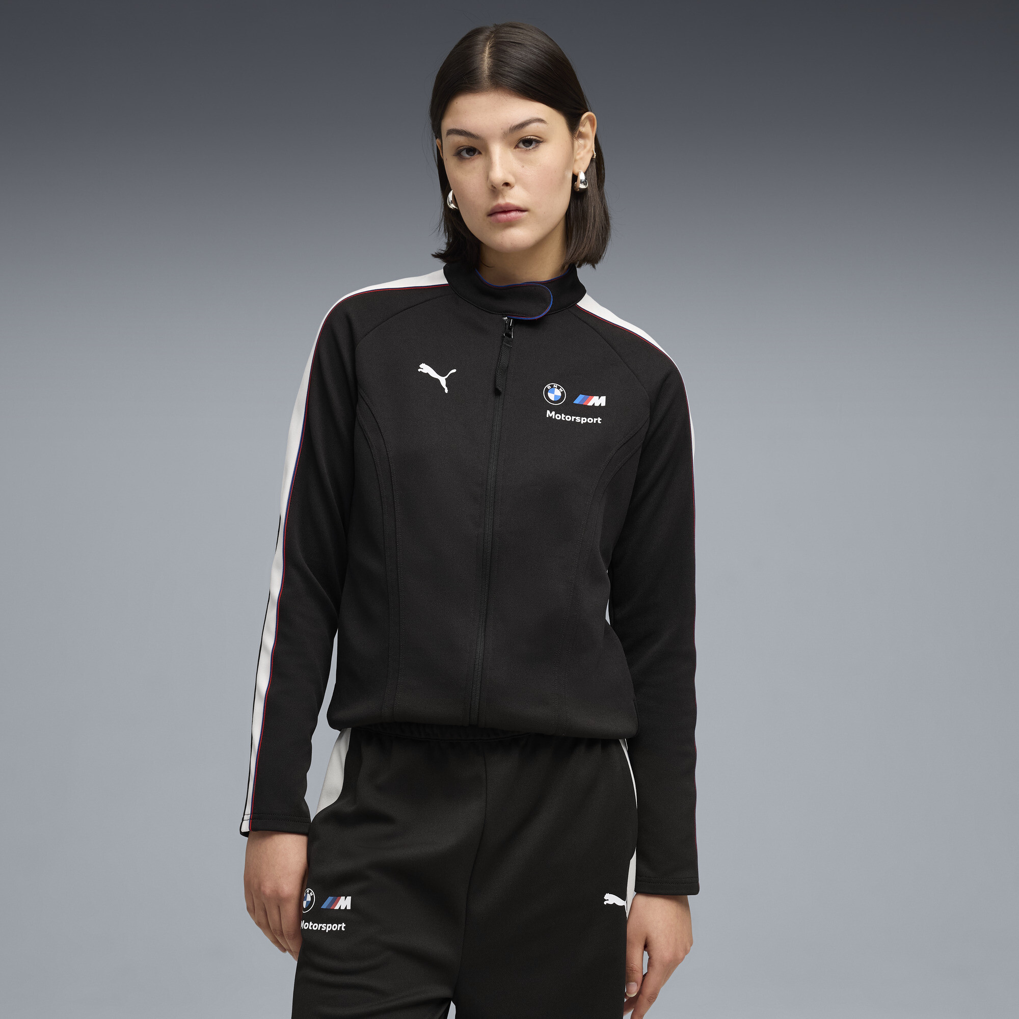 PUMA BMW M MOTORSPORT Women's Oversized Jacket in Black, Size L