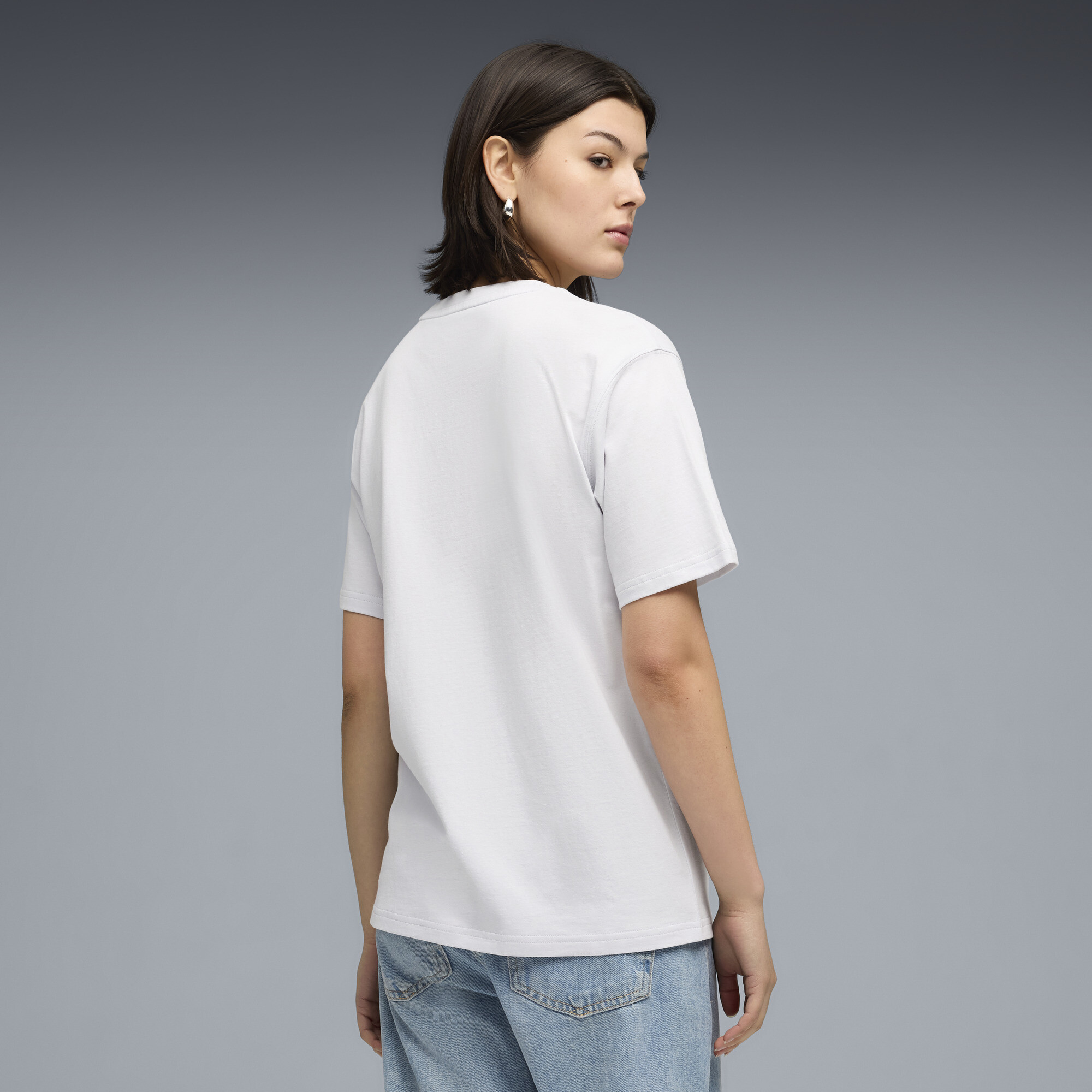 PUMA BMW M MOTORSPORT Essentials T-shirt voor Dames, Zilver, Maat XS thumbnail 5