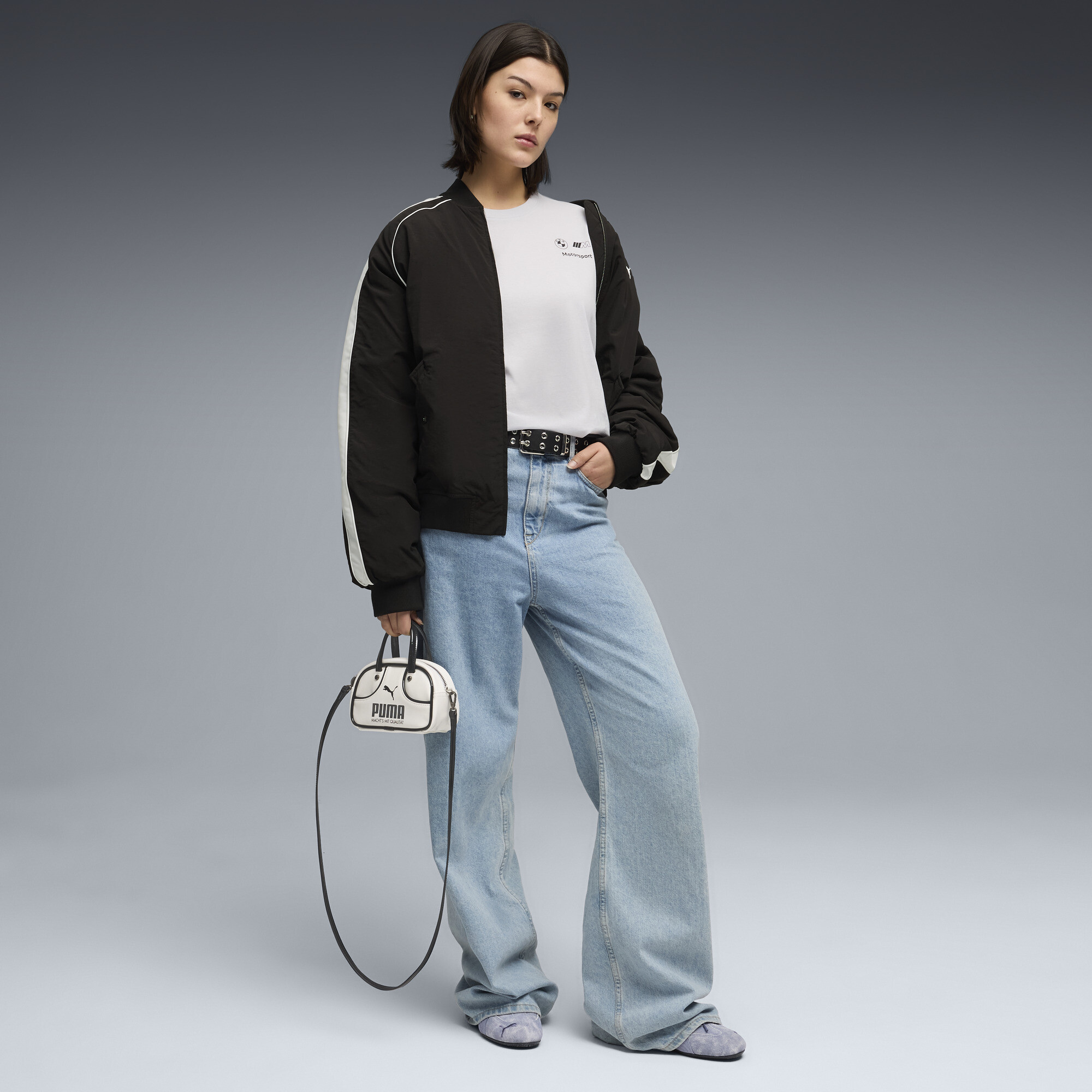 PUMA BMW M MOTORSPORT Essentials T-shirt voor Dames, Zilver, Maat XS thumbnail 4